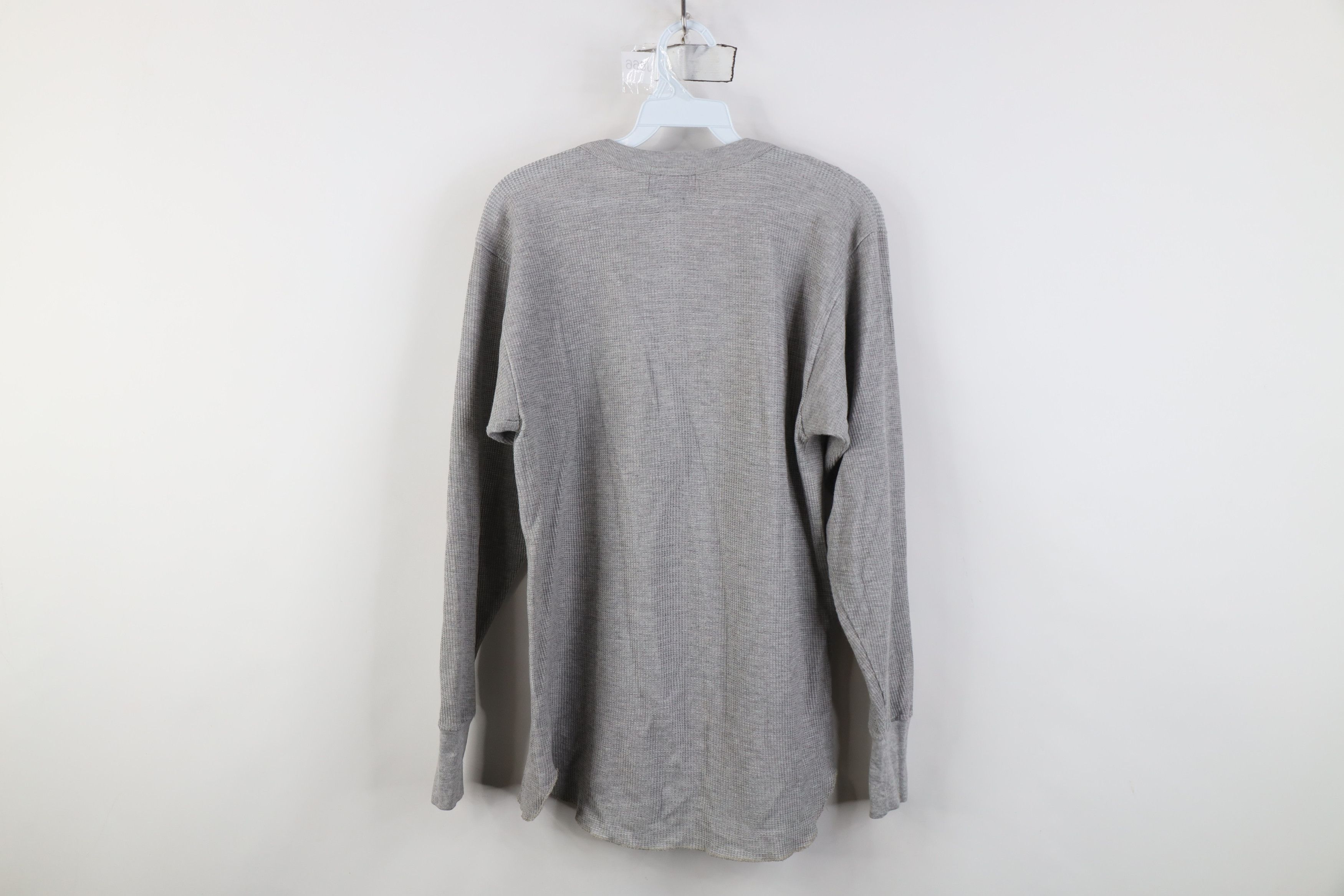 Vintage Vintage 90s Streetwear Waffle Knit Long Sleeve T-Shirt Size US XXL / EU 58 / 5 - 9 Thumbnail