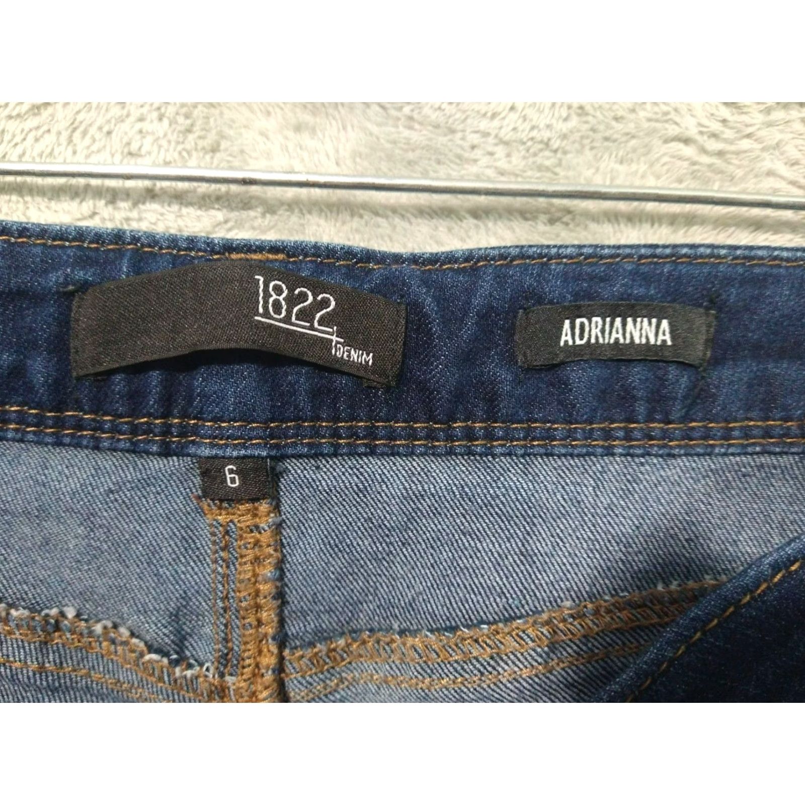 Denime 1822 Jeans Womens 6 Blue Denim Adrianna Mid Rise Ankle Stretch 5-Pocket Blue Size 28" / US 6 / IT 42 - 7 Thumbnail