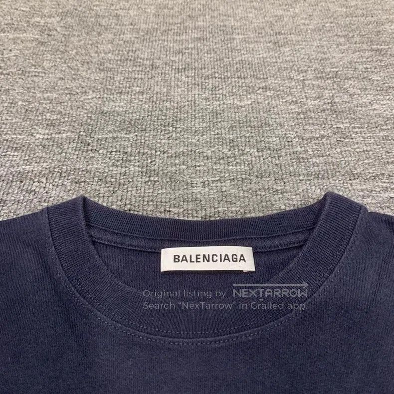 Balenciaga Balenciaga Navy Wheat Short Sleeve Tee. Size US M / EU 48-50 / 2 - 4 Thumbnail