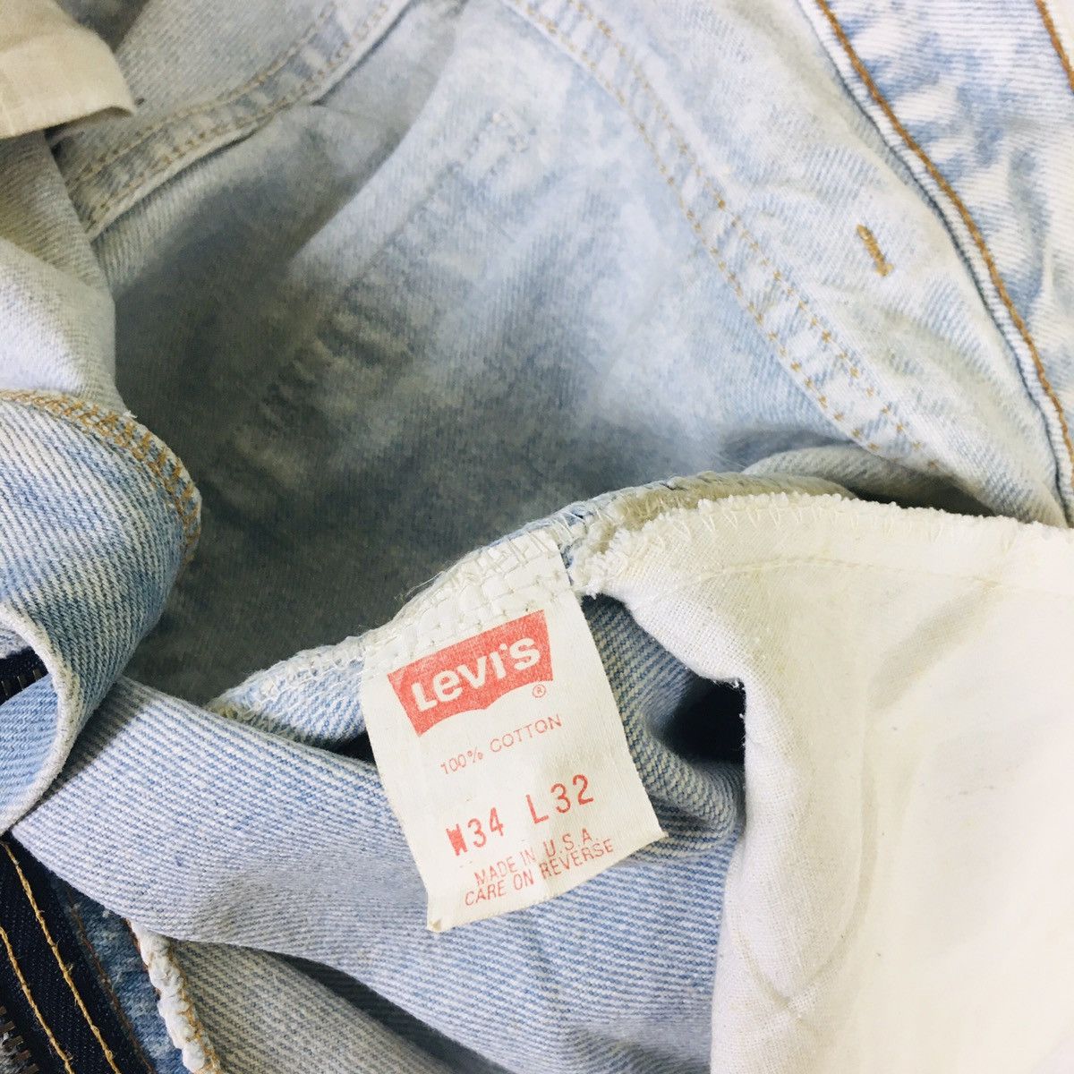 Levi's Vintage Acid Wash Levi’s 550 Orange Tab Made in USA Size US 34 / EU 50 - 11 Thumbnail