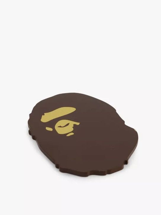 Bape Bape Ape Head Bamboo Coaster Brown Size ONE SIZE - 1 Thumbnail