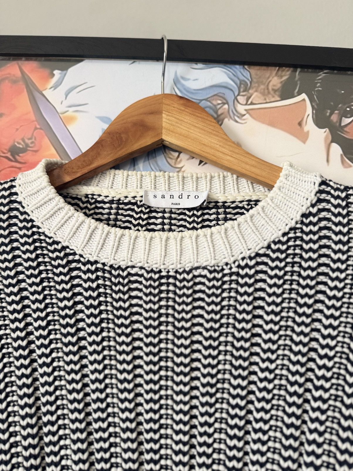 Sandro Vintage Sandro sweater cotton wool knit Size US L / EU 52-54 / 3 - 2 Thumbnail