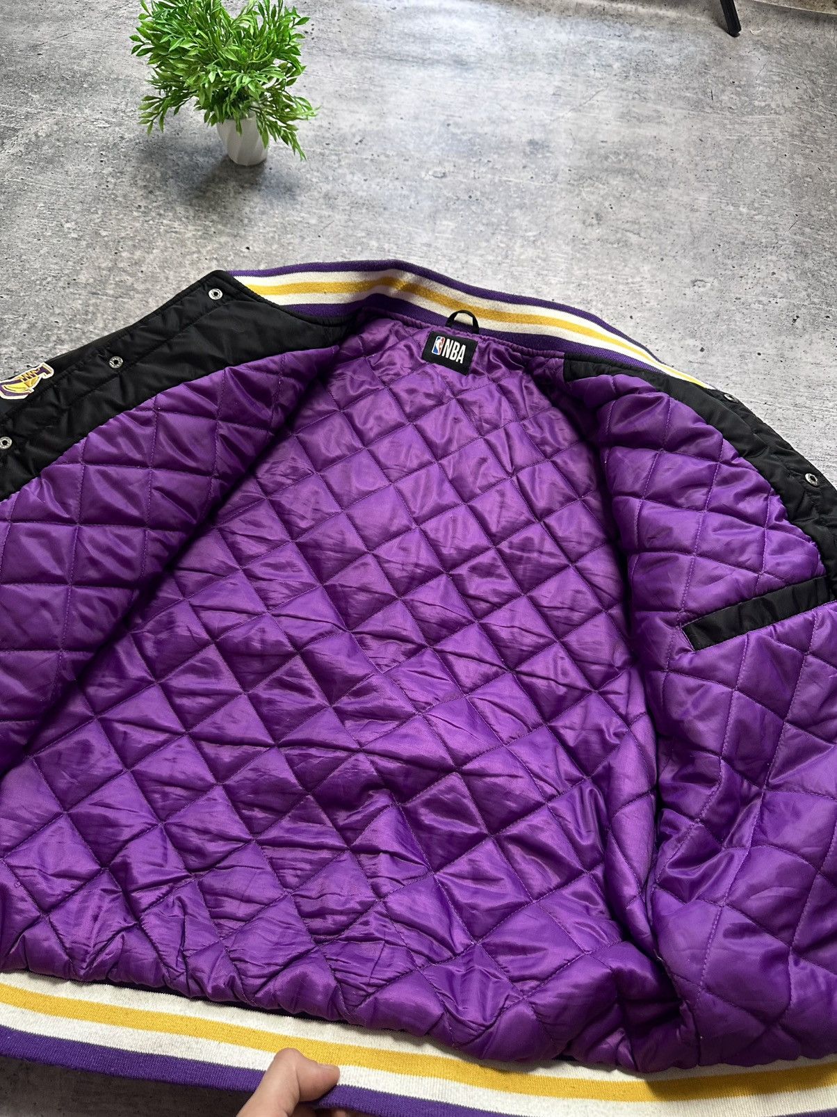 NBA NBA Lakers Y2K Quilt 23 LeBron Jacket Bomber Size US L / EU 52-54 / 3 - 6 Thumbnail
