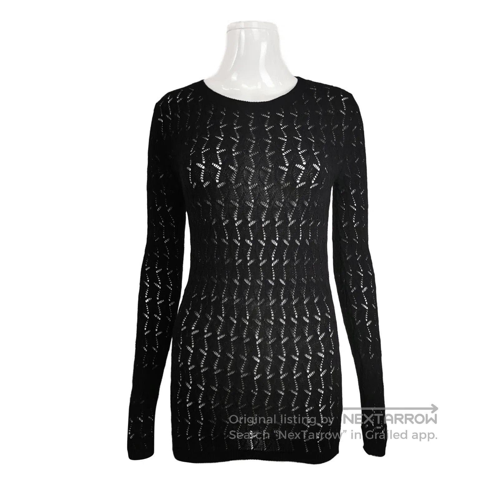 Prada Prada Black Knit Long Sleeve Top . Size S / US 4 / IT 40 - 1 Thumbnail