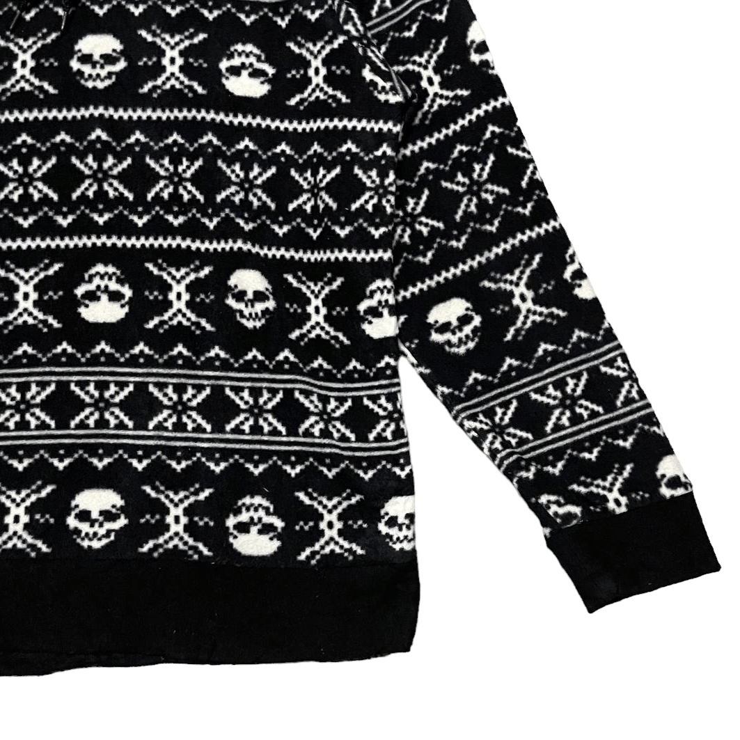 Japanese Brand Vintage Japanese Skulls Print Hoodie Pullover Size US L / EU 52-54 / 3 - 4 Thumbnail