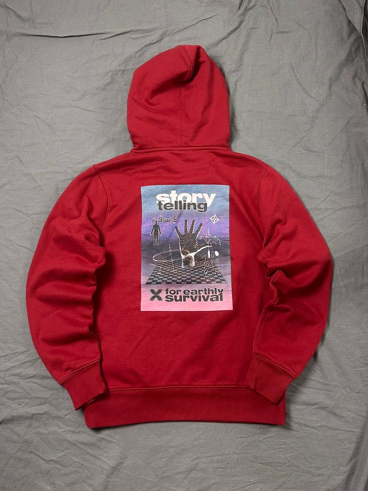 Pre-owned Daily Paper Hoodie In Red
