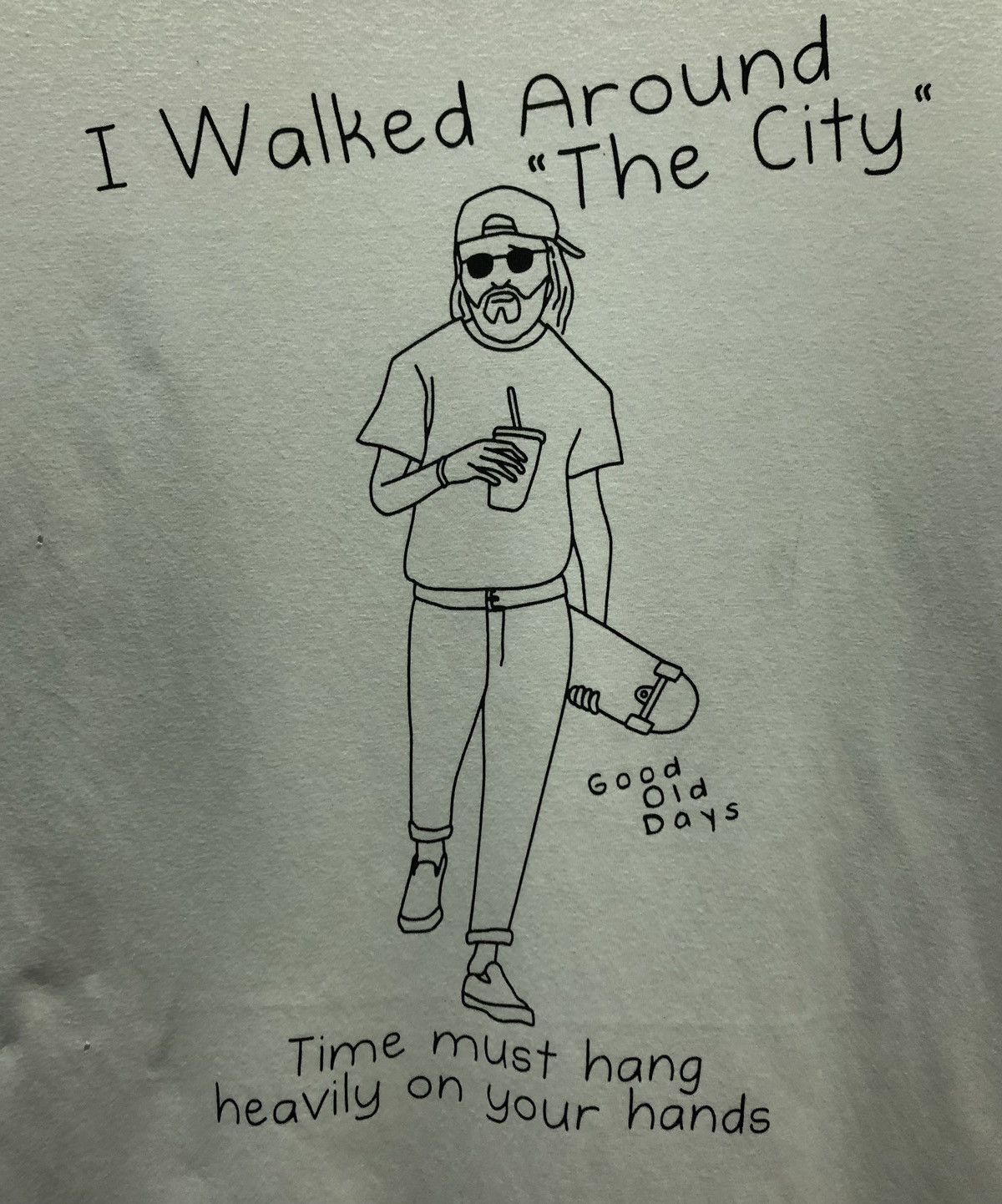 Vintage WEGO I Walked Around "The City" Good Old Day T-Shirt Size US S / EU 44-46 / 1 - 3 Thumbnail