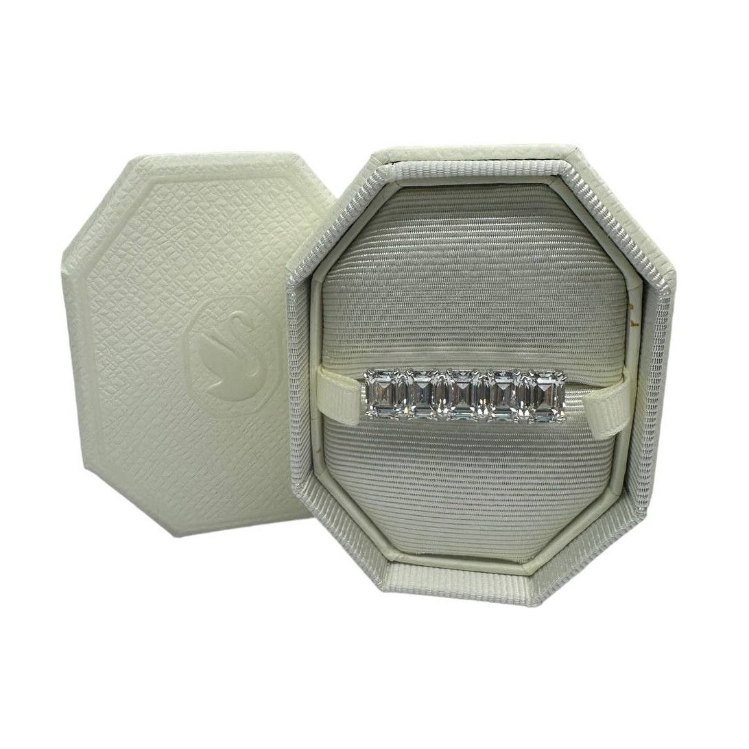 image of Swarovski Millenia Ring, Octagon Cut 55 / Usa 7 in Silver, Women's