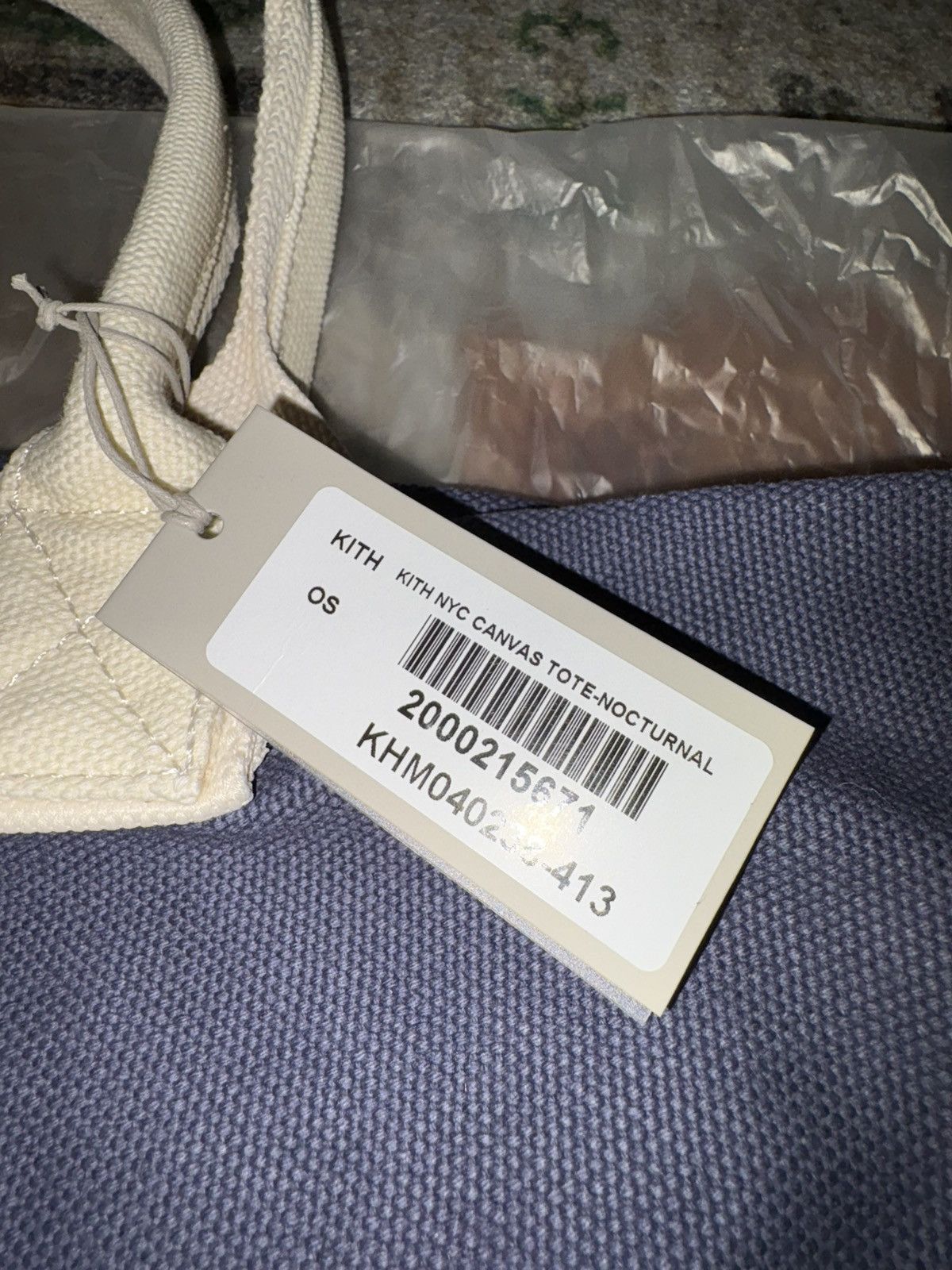 Kith Kith Canvas Tote Bag Nocturnal (NYC Instore Exclusive) Size ONE SIZE - 6 Thumbnail