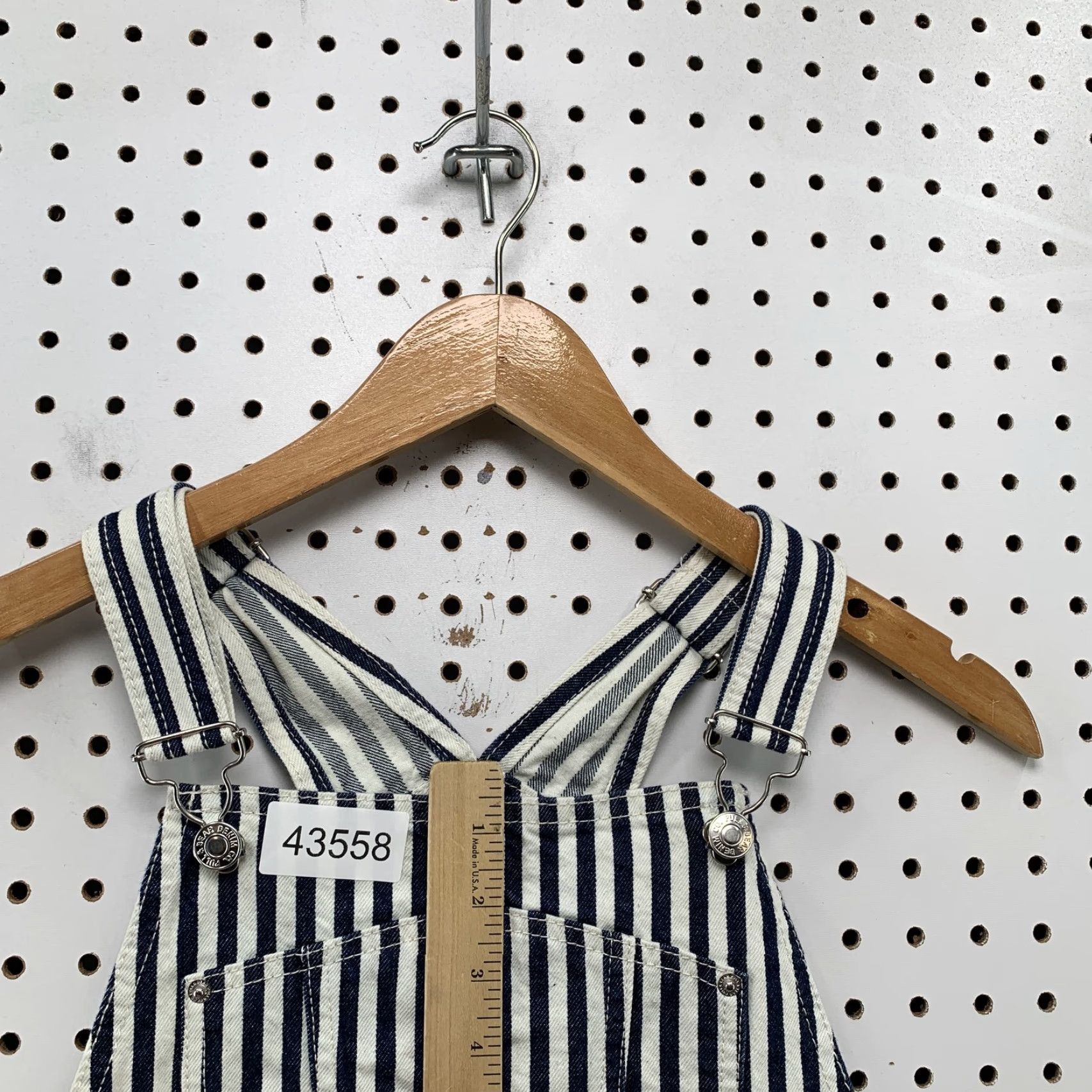 Vintage Pull&Bear Denim Blue White Striped Overalls Top Womens Medium Summer Casual Size M / US 6-8 / IT 42-44 - 6 Thumbnail