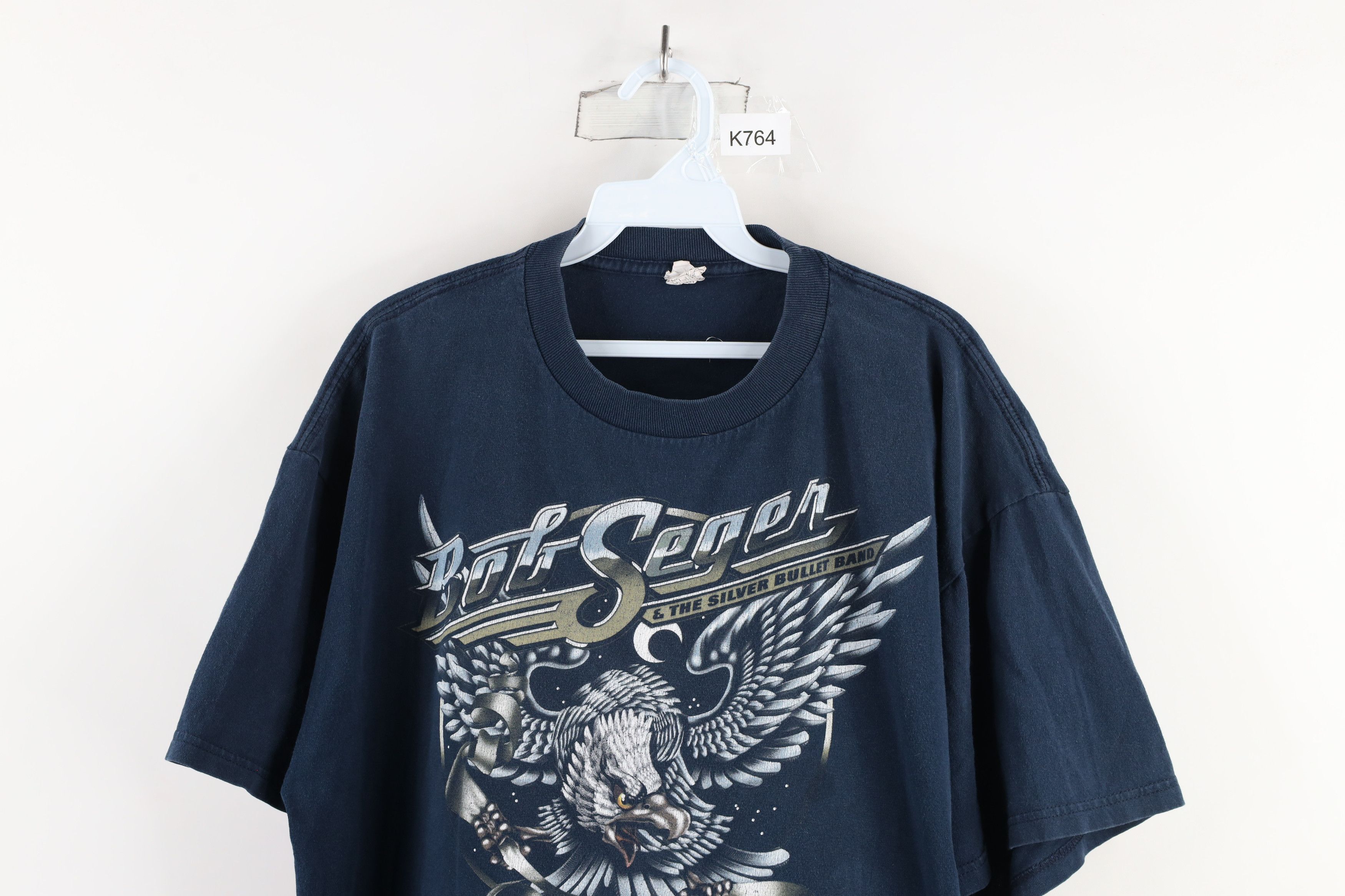 Vintage Vintage Y2K Seger And The Silver Bullet Band T-Shirt Blue Size US XL / EU 56 / 4 - 2 Thumbnail