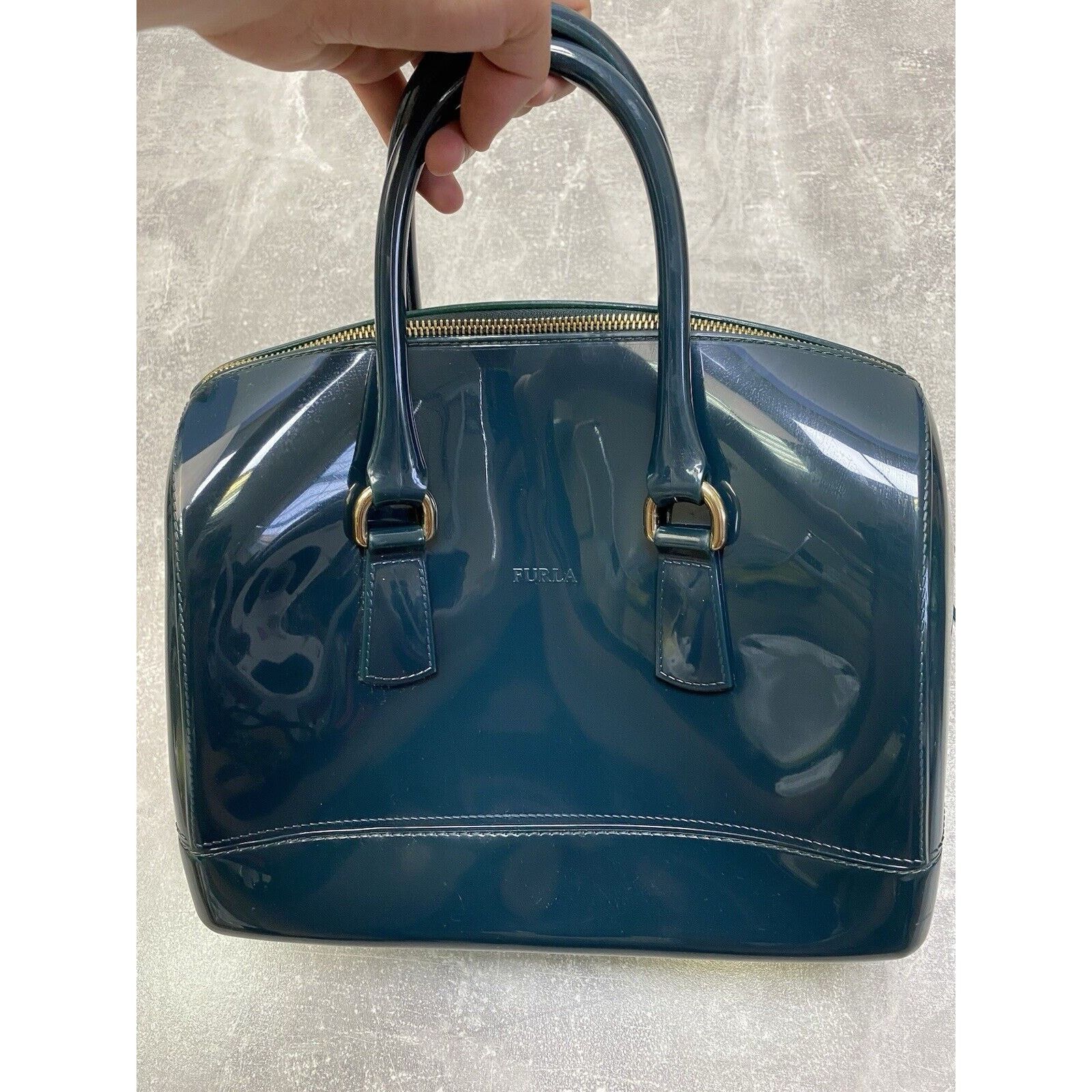 Furla Furla Candy Bauletto Jelly Rubber Studded Bag Handbag Gum Size ONE SIZE - 8 Thumbnail