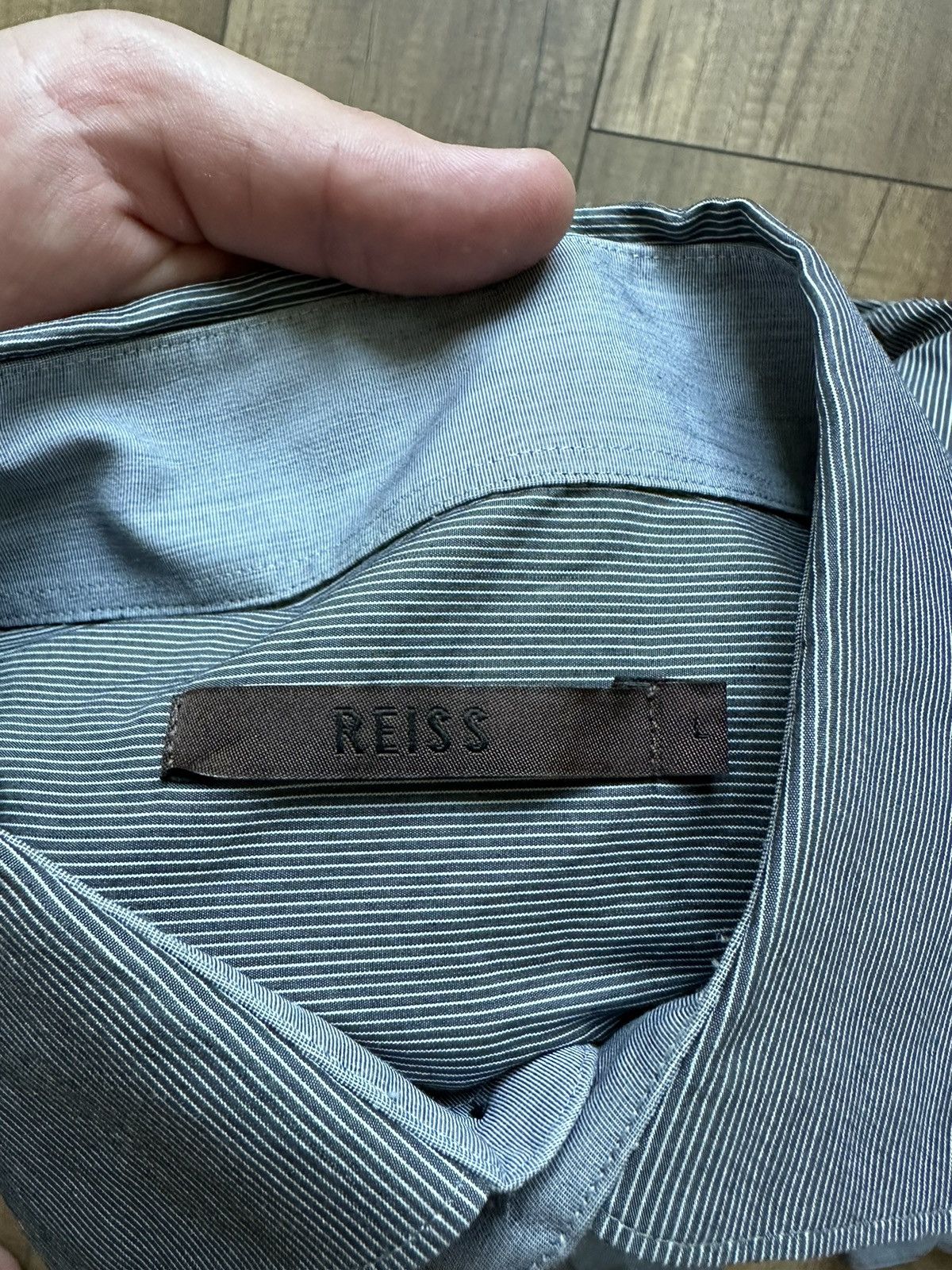 Reiss × Vintage REISS Shirts long sleeve size L Size US L / EU 52-54 / 3 - 3 Thumbnail