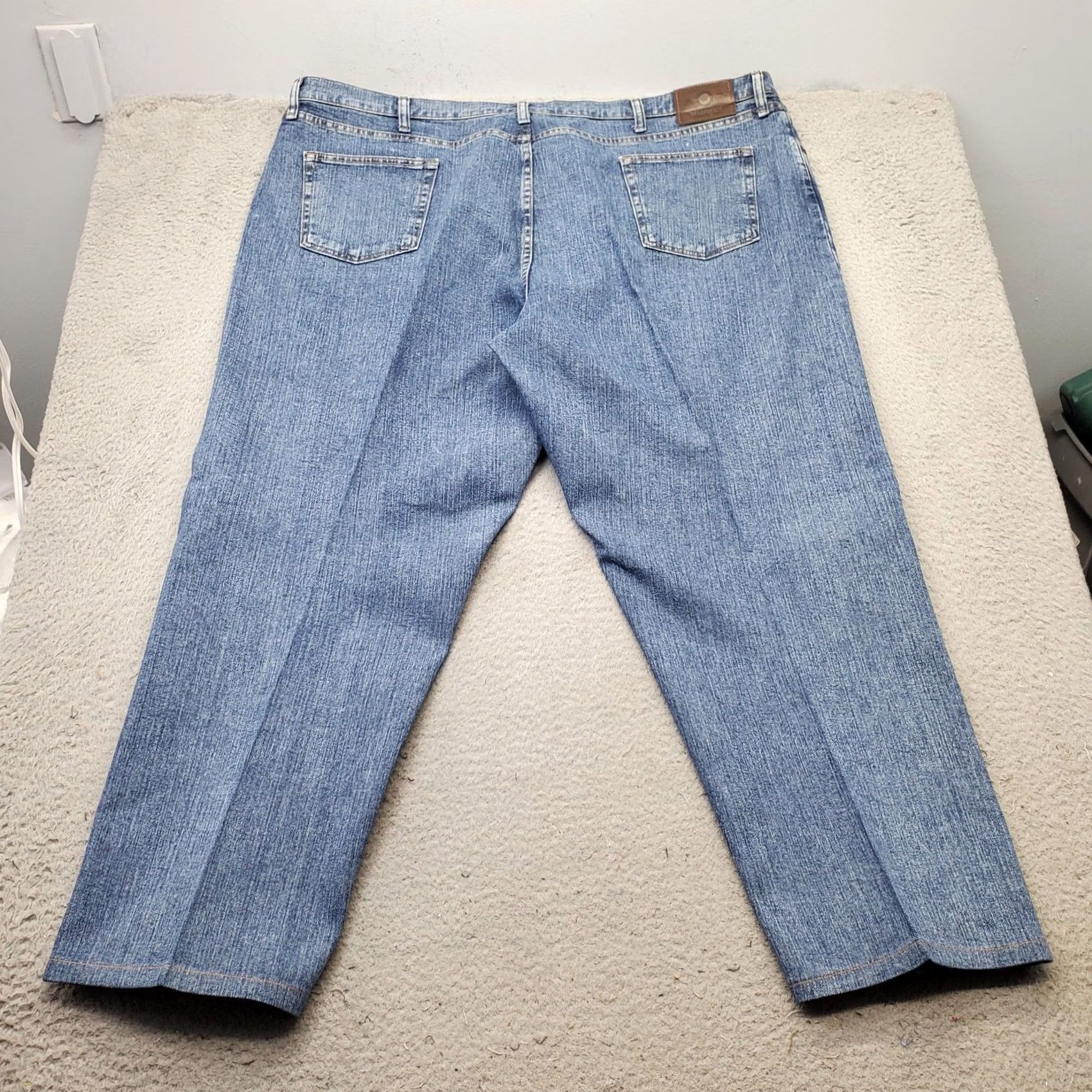 Wrangler VINTAGE Wrangler Straight Leg Jeans Men 48x30 Blue Denim Relaxed Fit Medium Wash Stretch Size US 32 / EU 48 - 2 Thumbnail