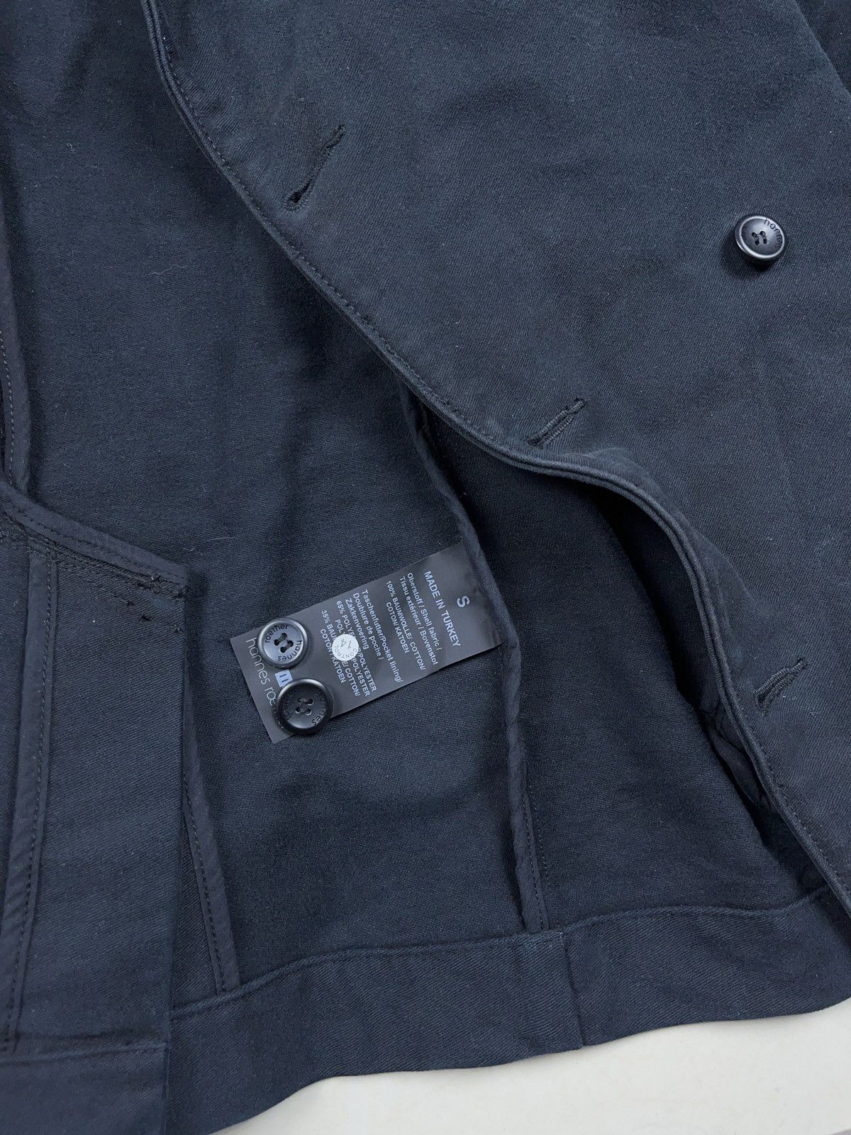 Designer × hannes roether ➕ black Hannes Rother belt short coat jacket avant garde Size US S / EU 44-46 / 1 - 4 Thumbnail