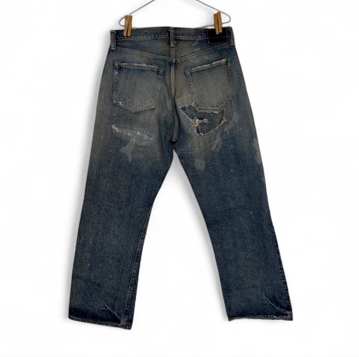 Sugar Cane Sugar Cane 14.25oz. DENIM 1947 REMAKE AGED MODEL Size US 38 / EU 54 - 2 Thumbnail