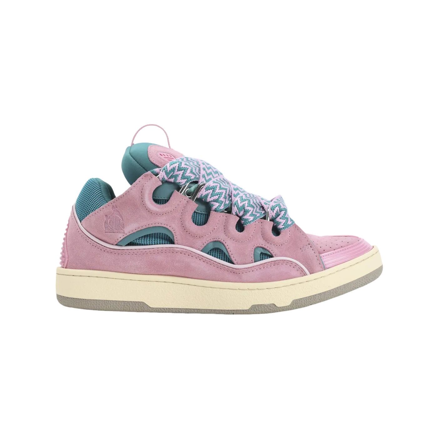 Lanvin LANVIN Curb Green/Pink Sneakers New & Authentic (Men's size: Size US 10 / EU 43 - 1 Thumbnail