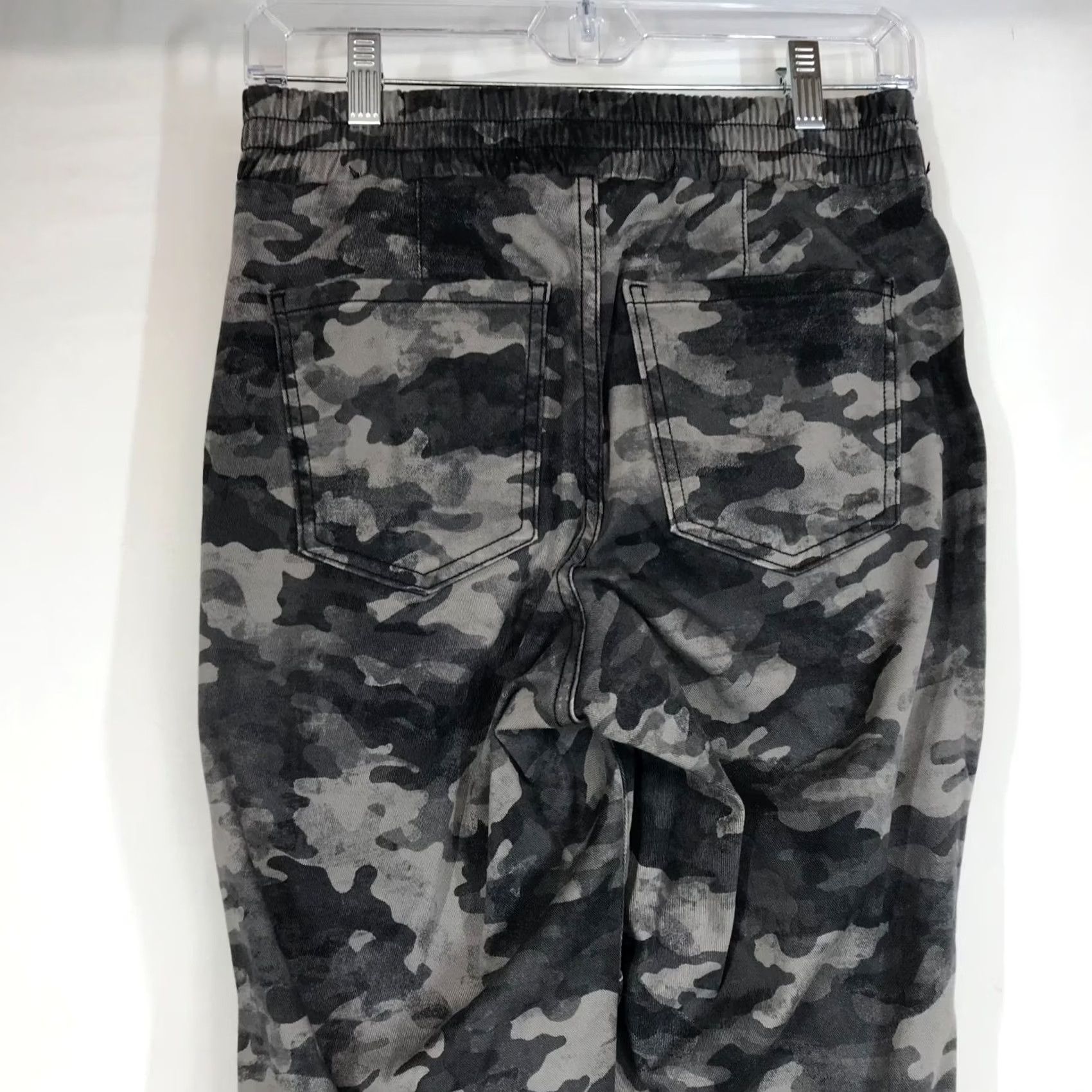 Spanx SPANX Jogger Pants Womens S Gray Camo Elastic Waist Pull-On Size 28" / US 6 / IT 42 - 5 Thumbnail