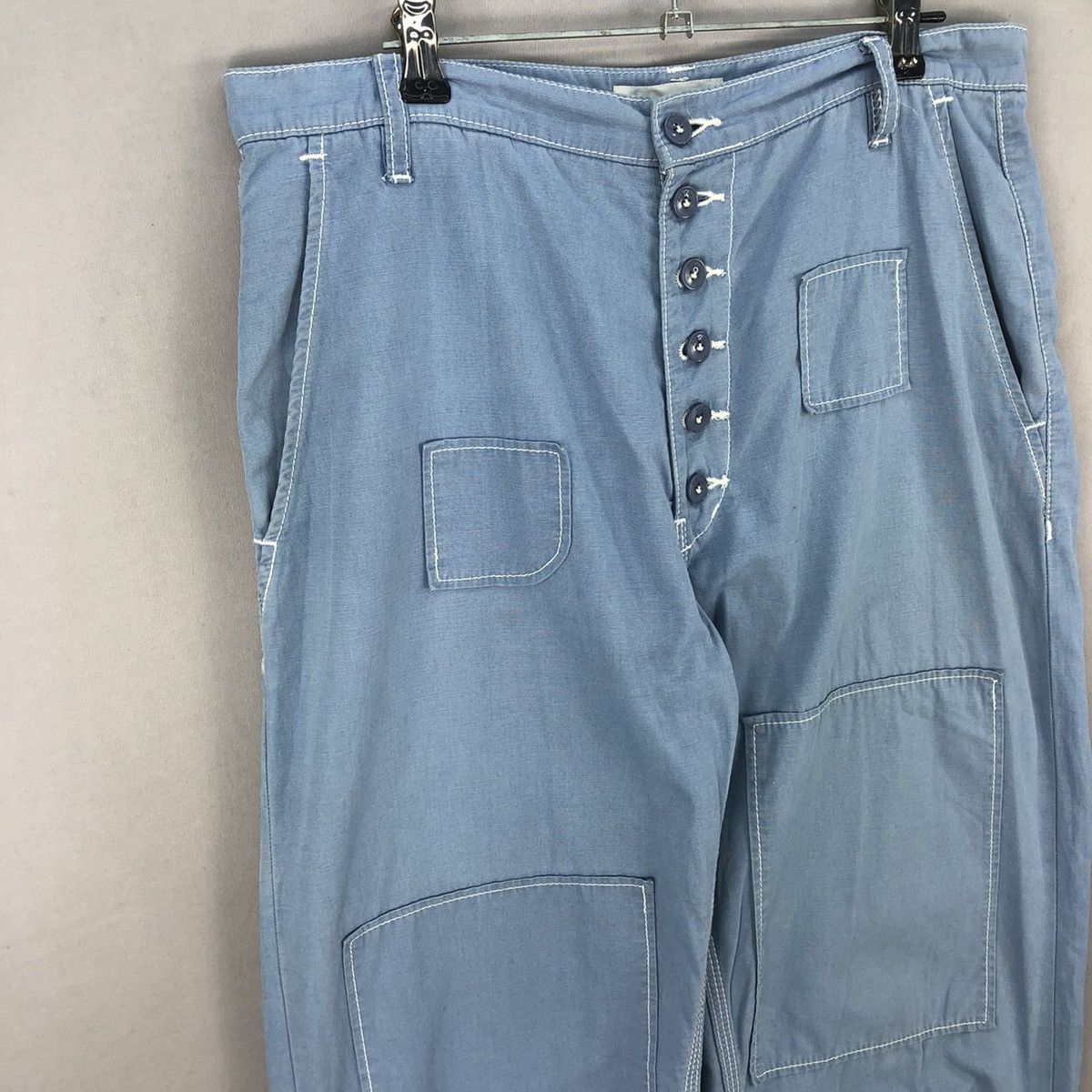 Ne-Net Vintage Ne-Net by Issey Miyake Patchwork Pants Size US 32 / EU 48 - 2 Thumbnail