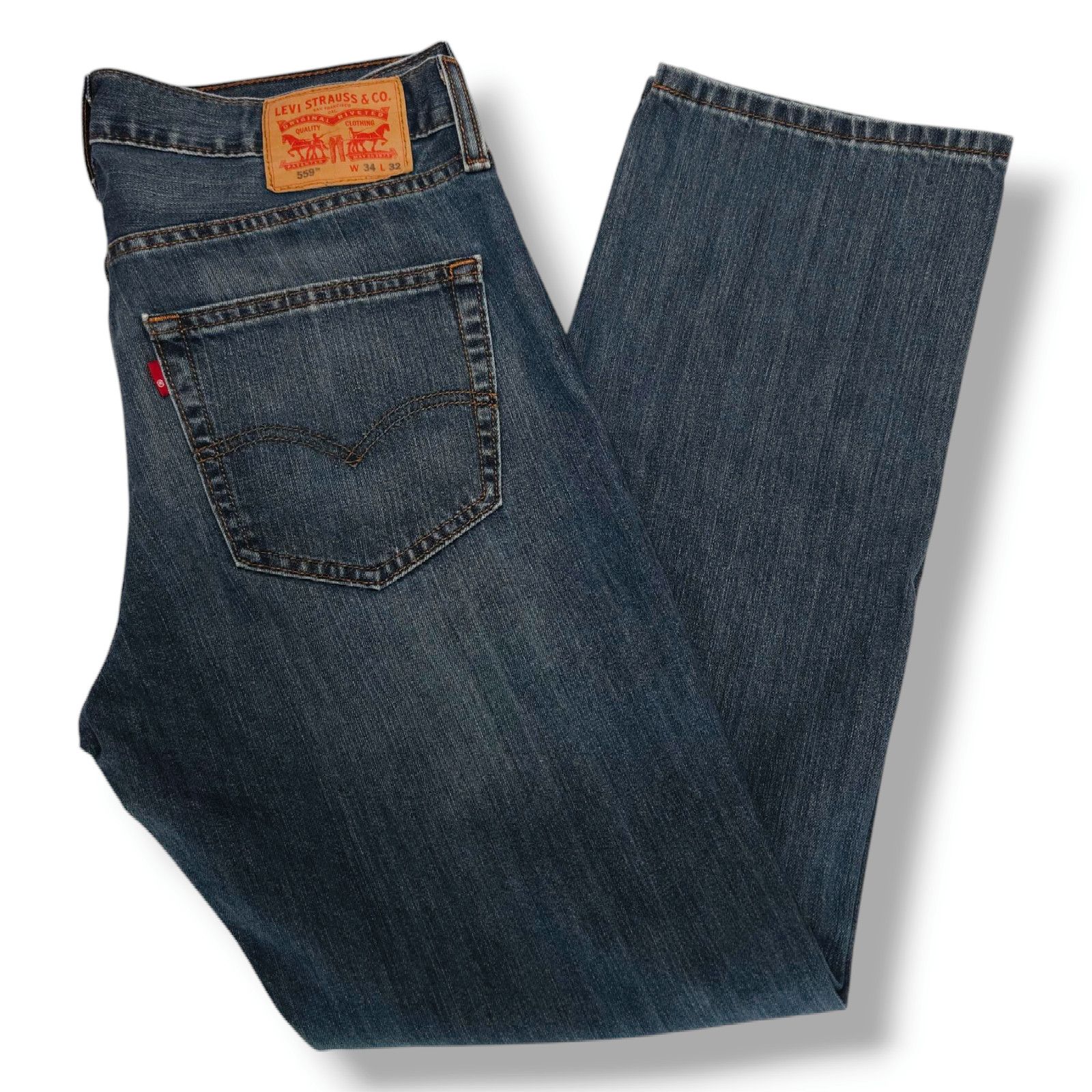 Levi's EUC Levi's 559 Relaxed Straight Leg Denim Jeans Sz. 34x32 Size US 34 / EU 50 - 1 Thumbnail