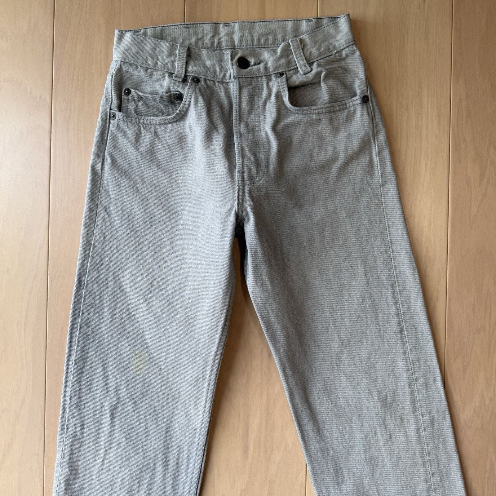 Levi's Vintage Levis 701 Jeans 25 Gray 80s Light Wash Made USA Size 25" / US 0 / IT 36 - 3 Thumbnail