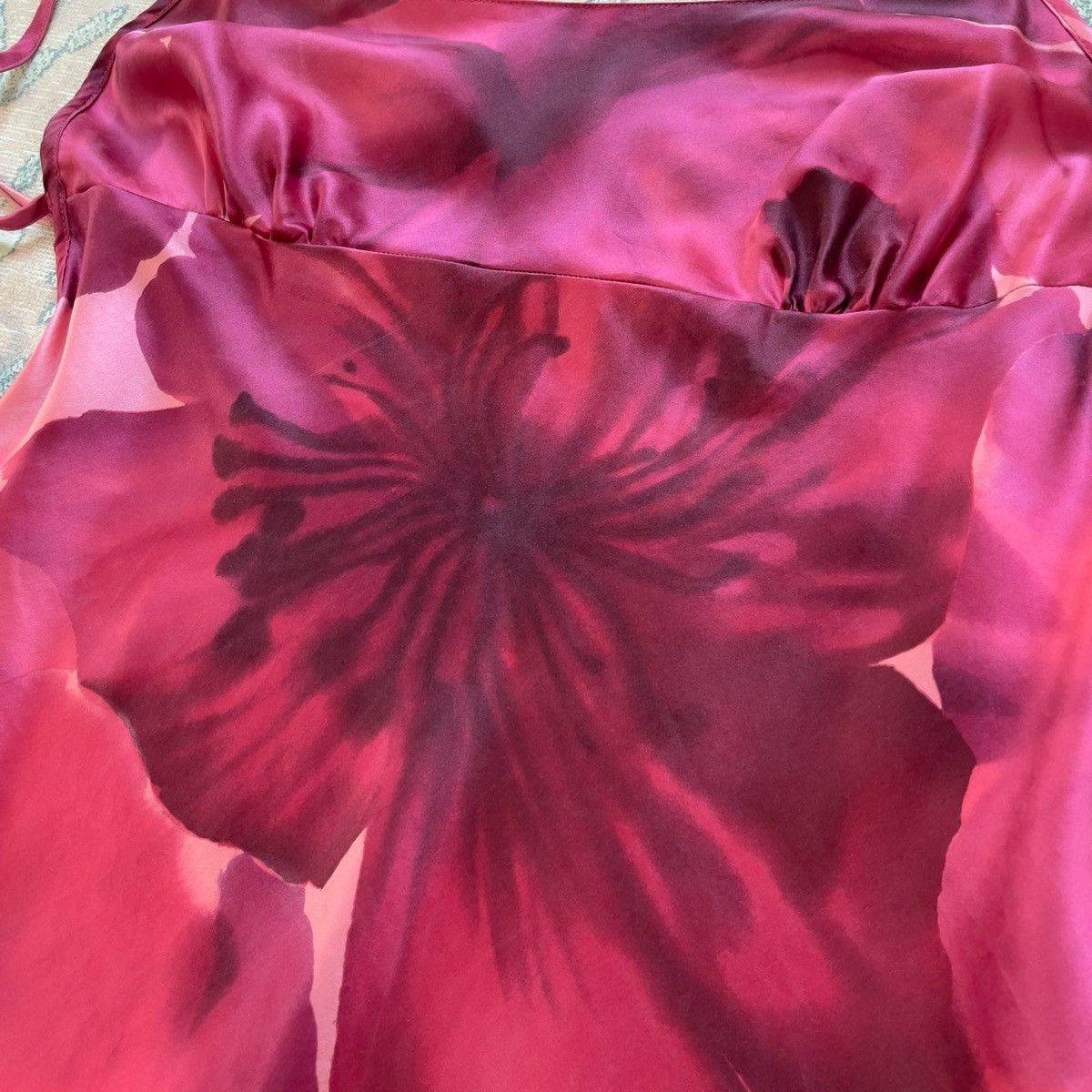 Victoria's Secret Victoria’s Secret Silk Floral Mini Slip Dress (M) Size M / US 6-8 / IT 42-44 - 12 Thumbnail