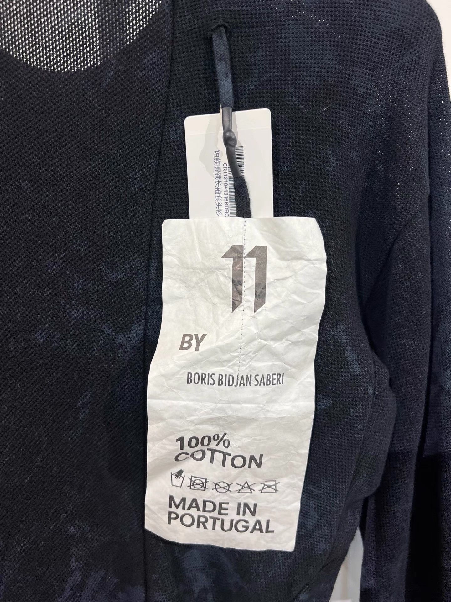11 By Boris Bidjan Saberi 11by BBS CR1 Ink Faded Mesh Pullover K35 Size US L / EU 52-54 / 3 - 5 Thumbnail