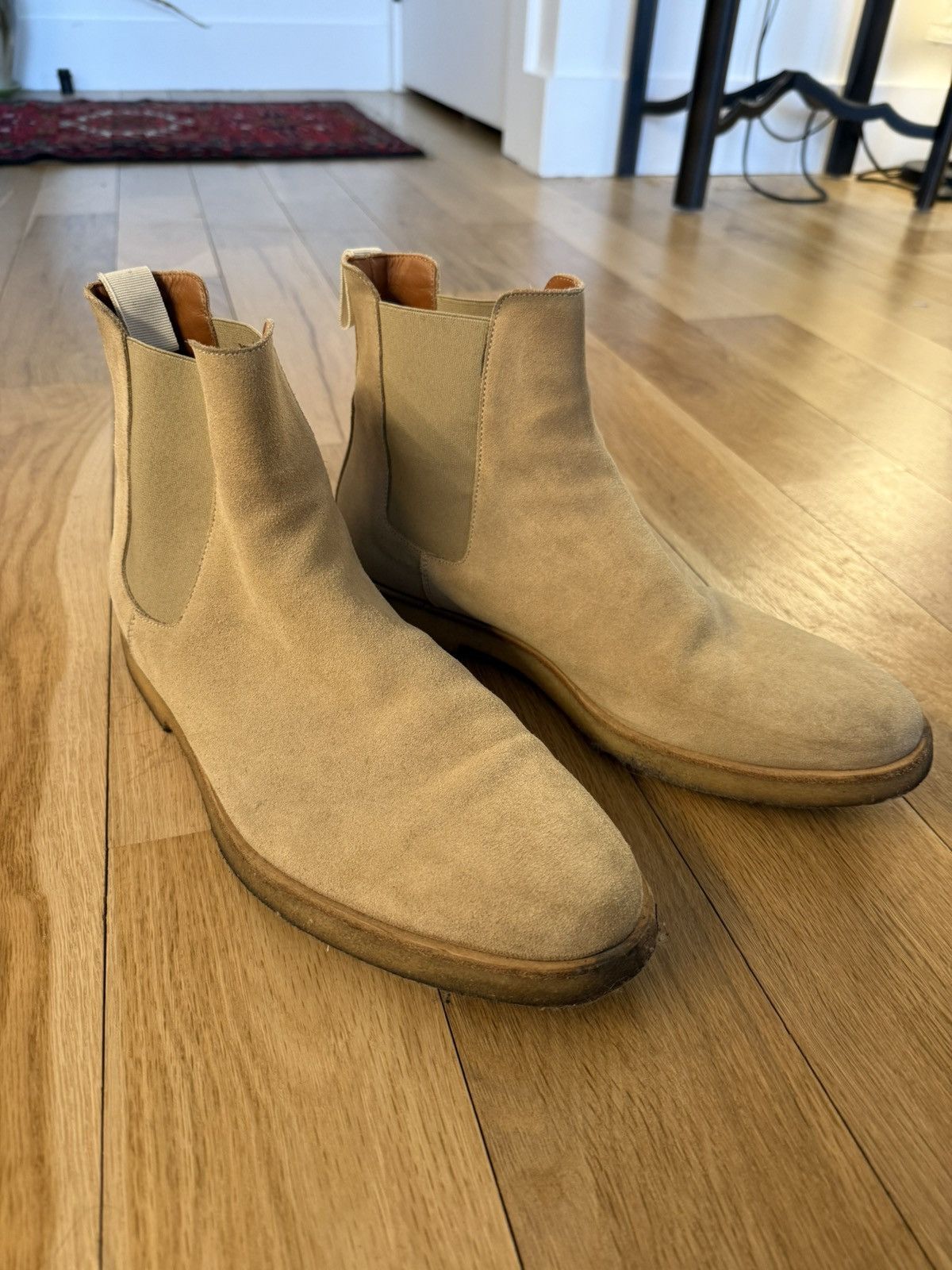 Common Projects Tan Common Projects Chelsea Boots - 43 Size US 10 / EU 43 - 1 Thumbnail