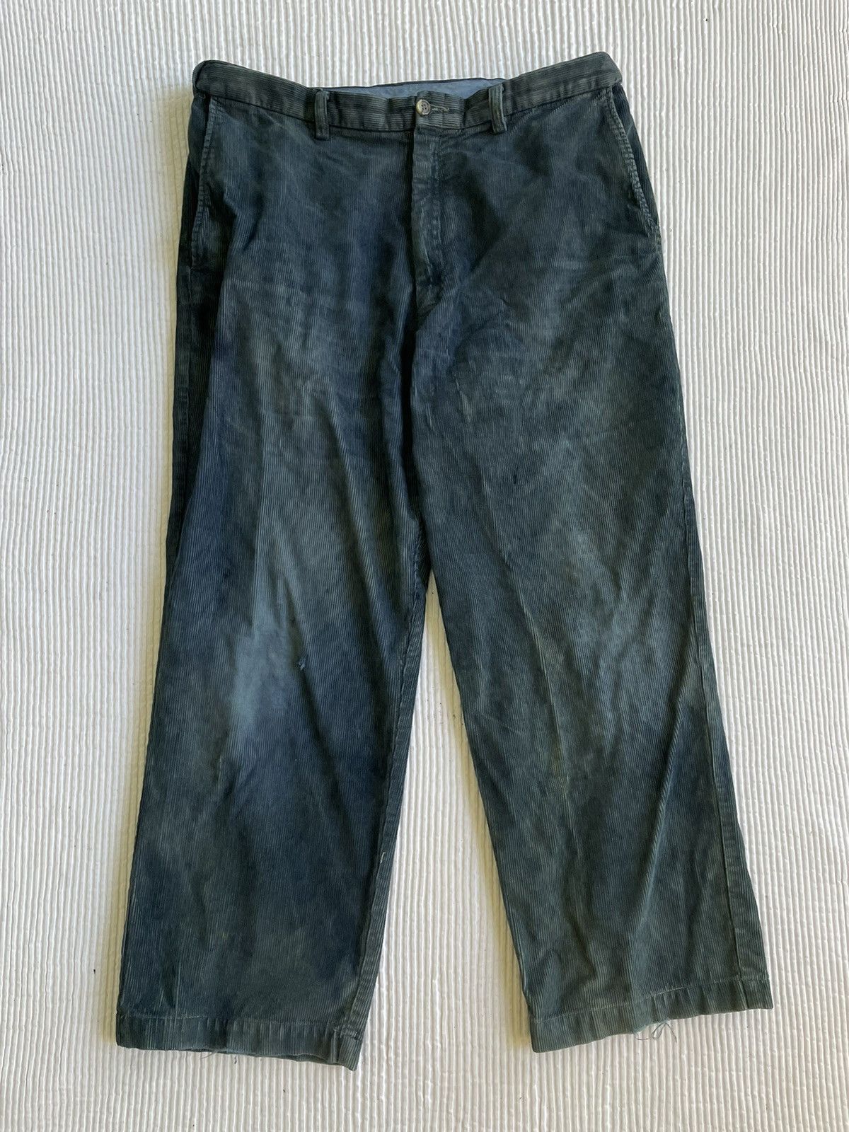 Other Worn Hand Dyed Indigo Cords Size US 33 - 1 Thumbnail