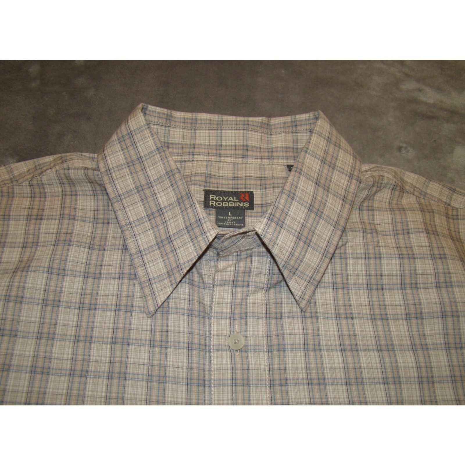 Royal Robbins Royal Robbins Mens Large Contemporary Fit Plaid Button Long Sleeve Shirt Size US L / EU 52-54 / 3 - 3 Thumbnail