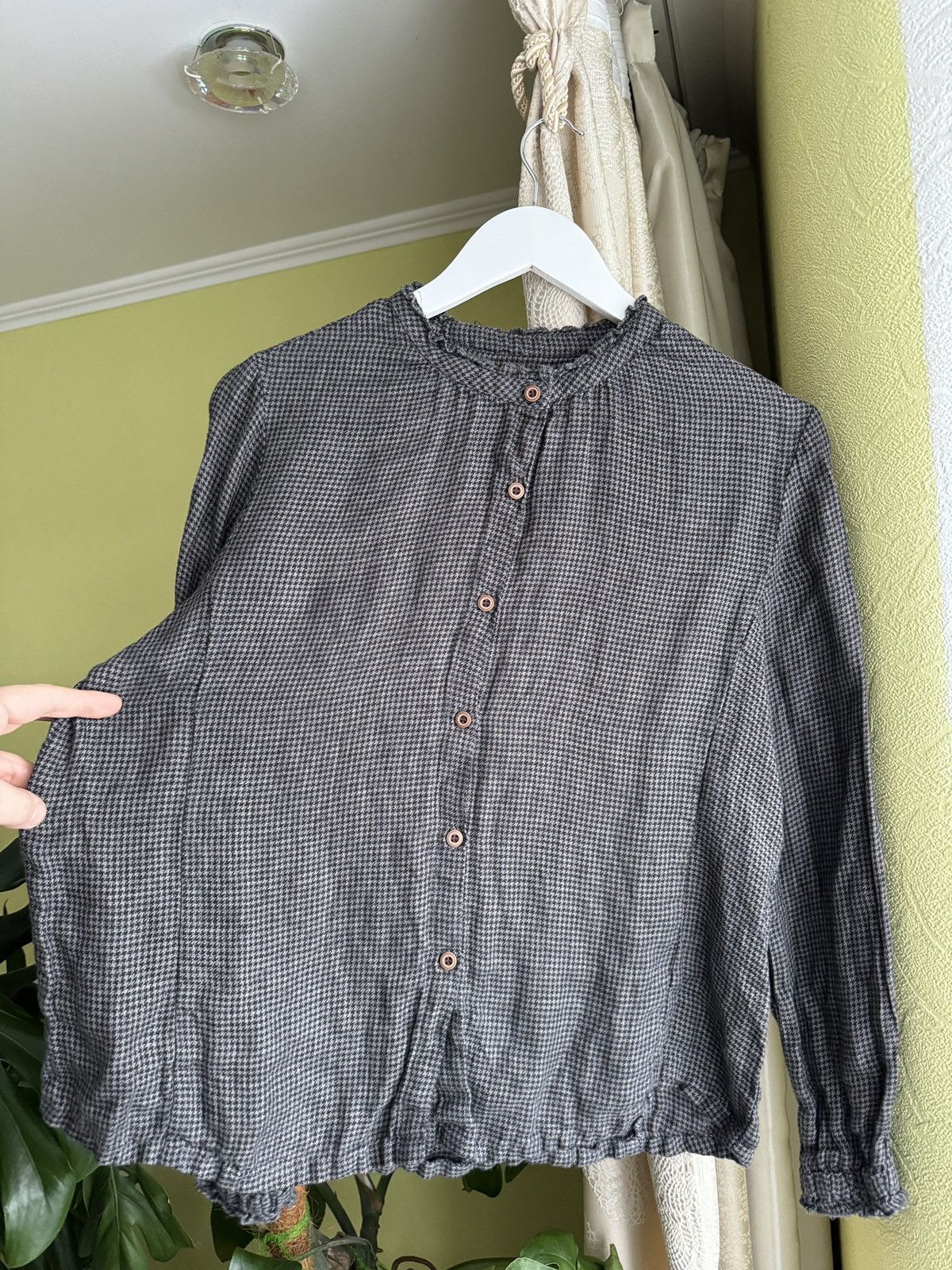Japanese Brand Yitai Linen Plaid Button Up Shirt Size M / US 6-8 / IT 42-44 - 4 Thumbnail