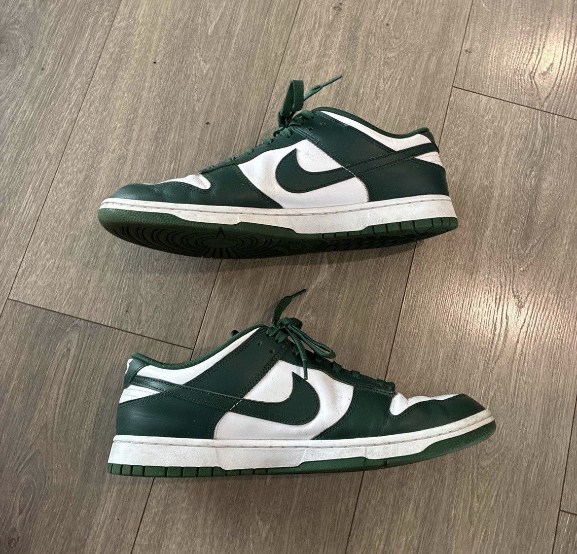 Nike Nike Dunk Low Michigan State Size 14 Size US 14 / EU 47 - 2 Thumbnail