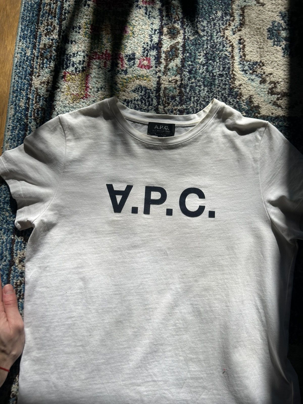 A.P.C. A.P.C. Upside Down Logo T-shirt Size S / US 4 / IT 40 - 6 Thumbnail