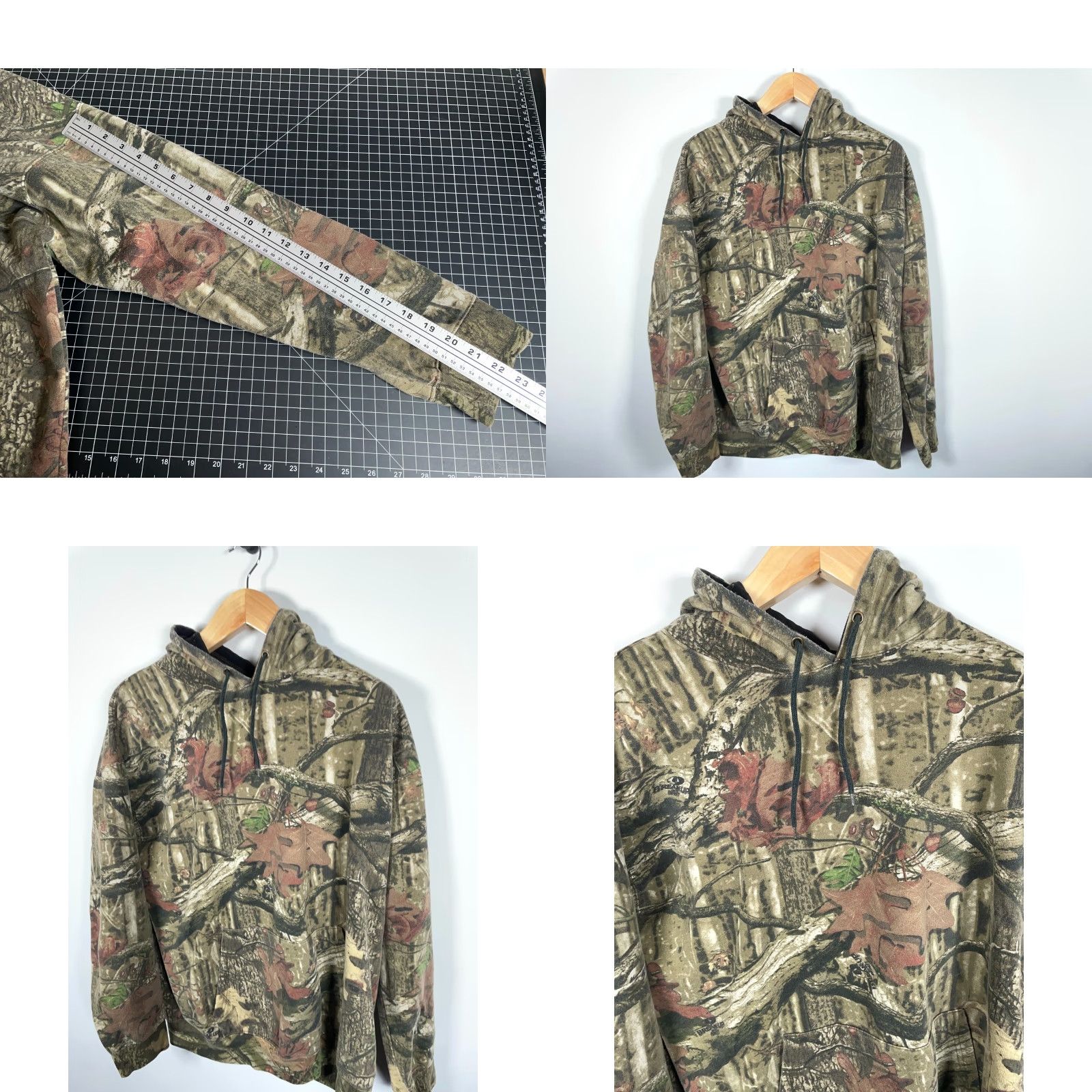 Vintage Yukon Gear Hoodie Men 2XL Green Camouflage Camo Drawstring Hooded Sweatshirt Outdoor Hunting Shirt Size US XXL / EU 58 / 5 - 8 Thumbnail