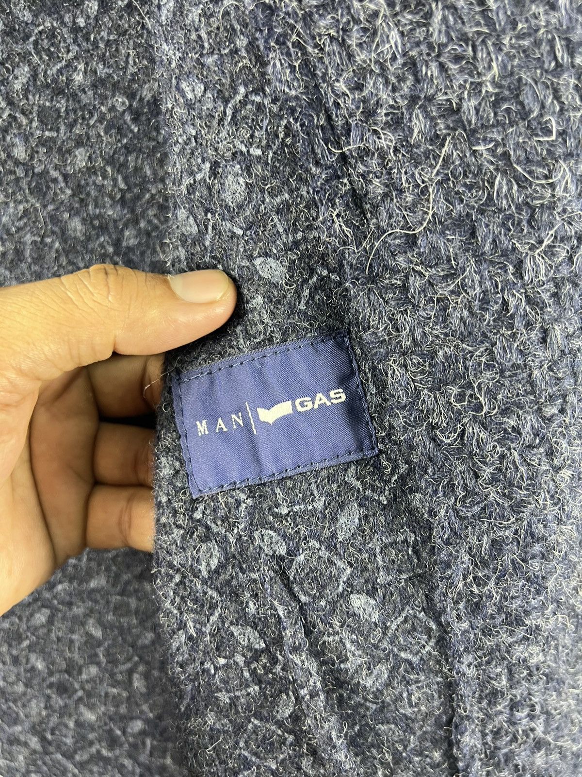 45rpm 🔥 indigo GAS Japan Grotto S.p.a Heavy Knit jacket Size US XS / EU 42 / 0 - 9 Thumbnail