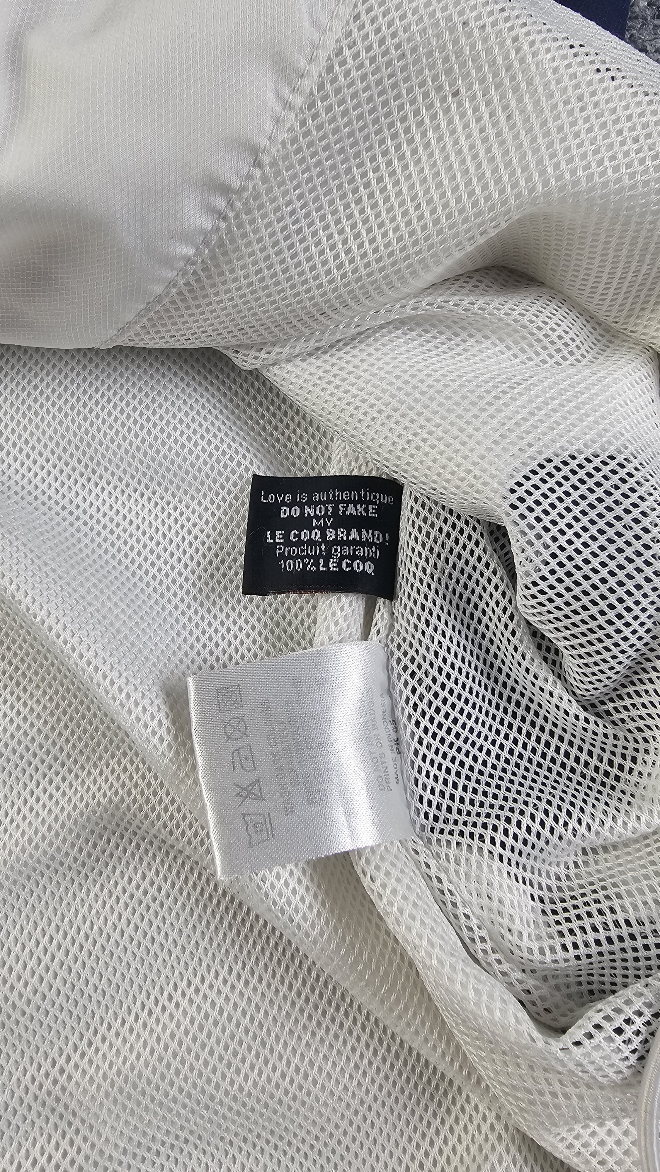 Le Coq Sportif Le Coq Sportif Vintage 90s White Mesh Lined Track Jacket LCS Size US L / EU 52-54 / 3 - 7 Thumbnail
