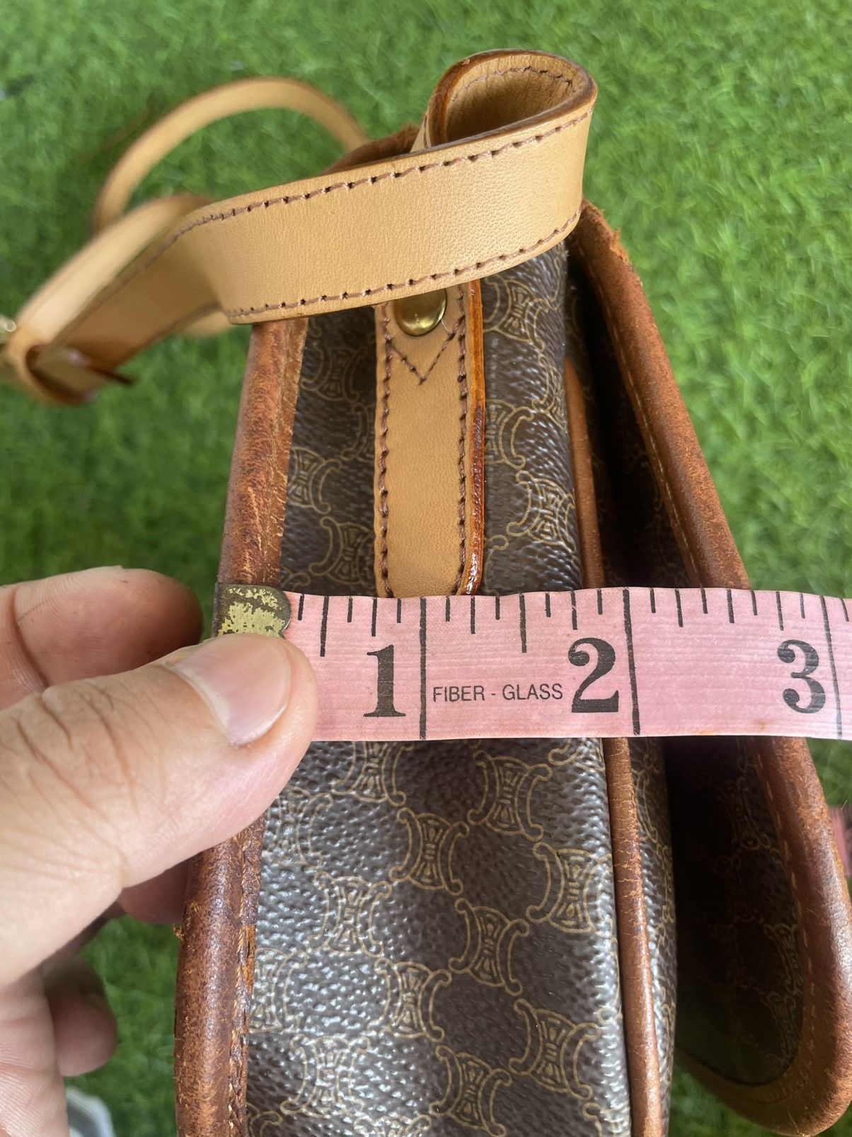 Celine Authentic CELINE Leather Vintage Macadam shoulder Size ONE SIZE - 11 Thumbnail