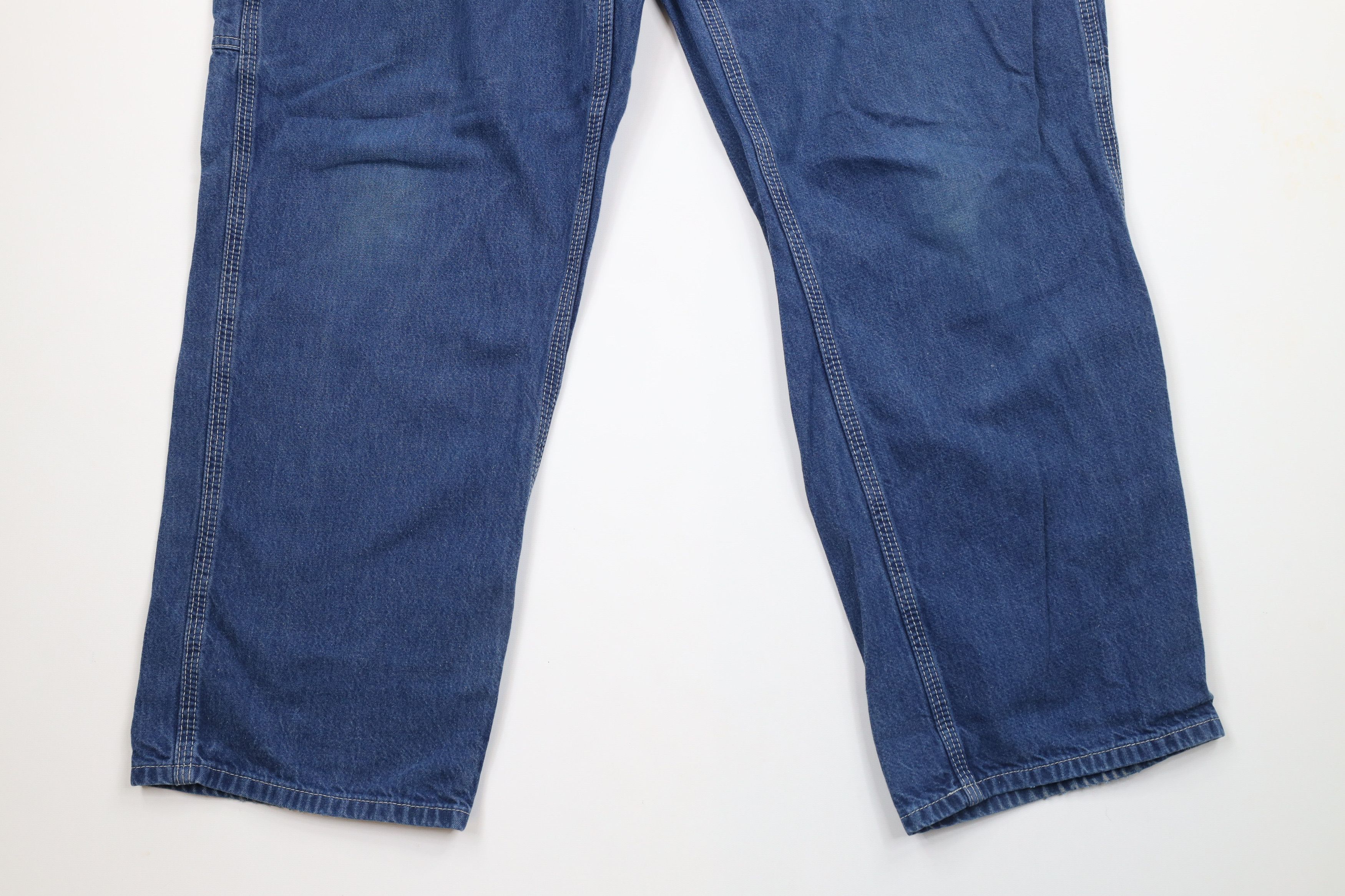 Carhartt × Vintage Vintage Carhartt Spell Out Wide Leg Carpenter Dungaree Jeans Size US 40 / EU 56 - 4 Thumbnail