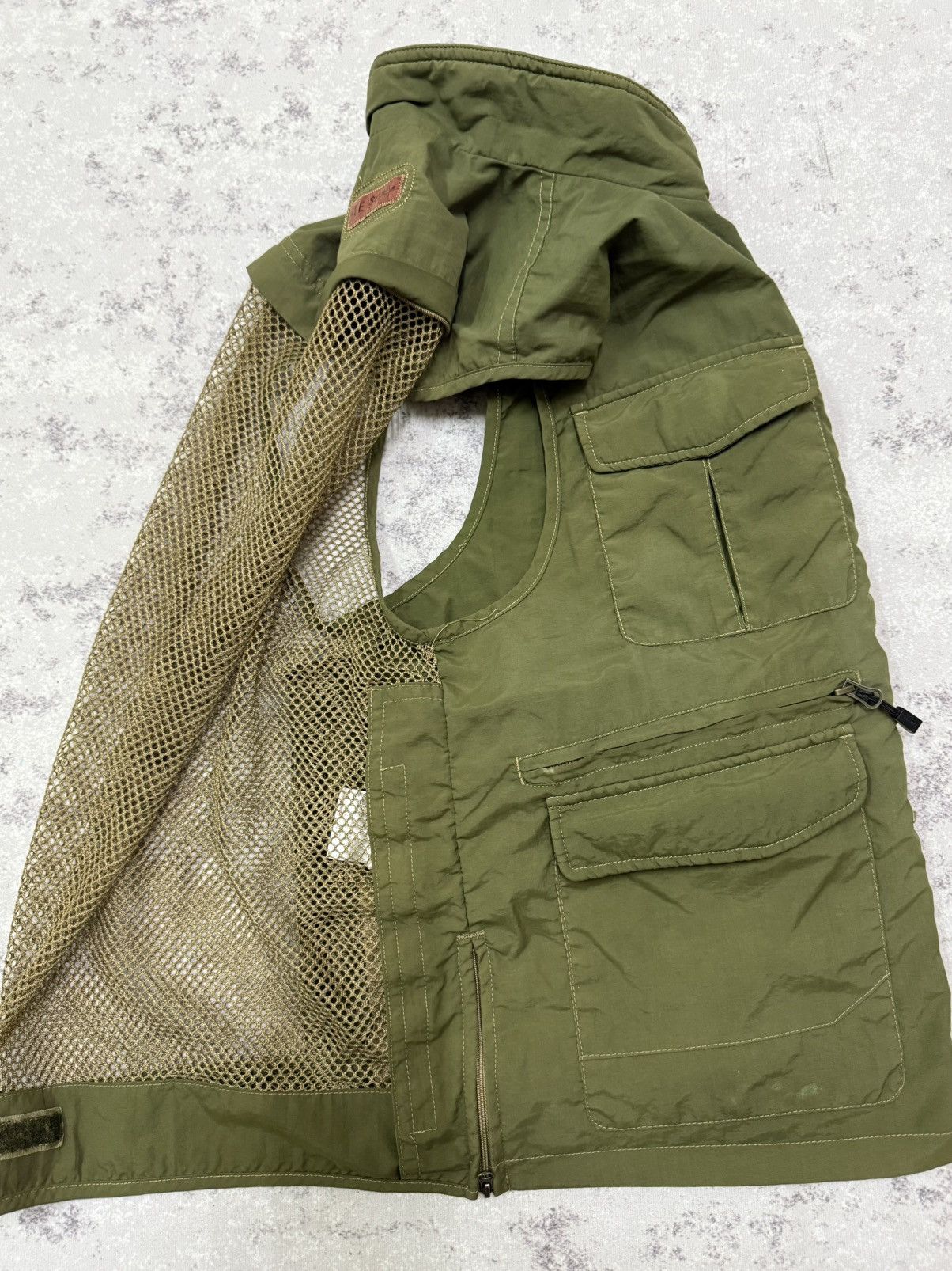 Japanese Brand LEISURE ULTILTY FIELD BACK NETTING VESTS JACKET Size US M / EU 48-50 / 2 - 13 Thumbnail