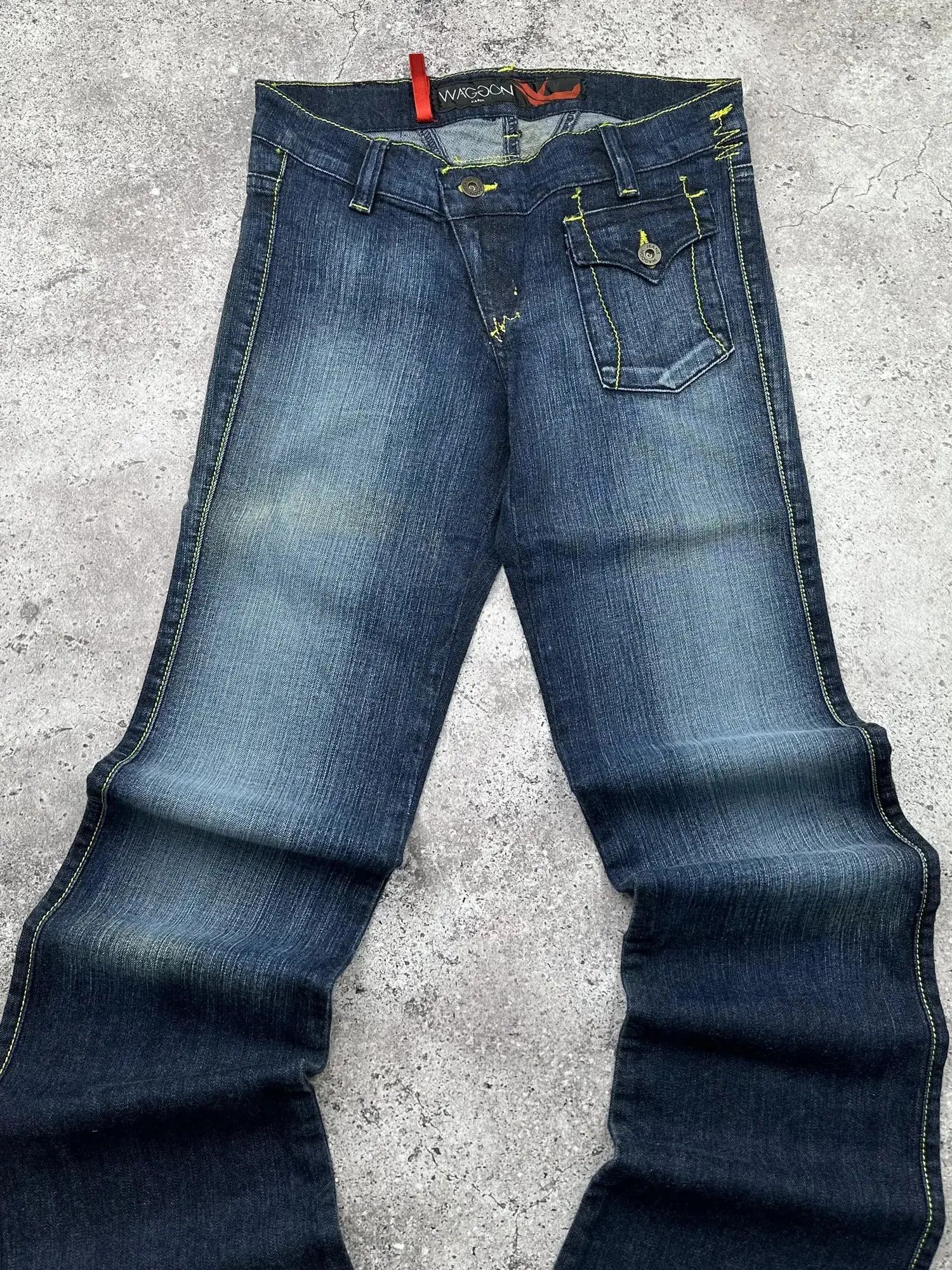 Japanese Brand Vintage Flare Jeans C563(V606) Size 25" / US 0 / IT 36 - 2 Thumbnail