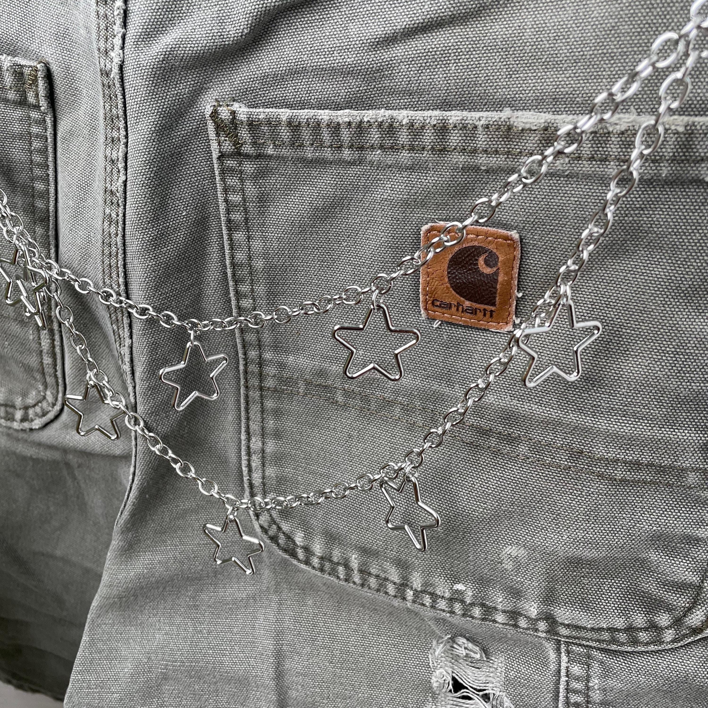 Other Pants Chain with star gothic y2k punk grunge Wallet Chain Size ONE SIZE - 2 Thumbnail
