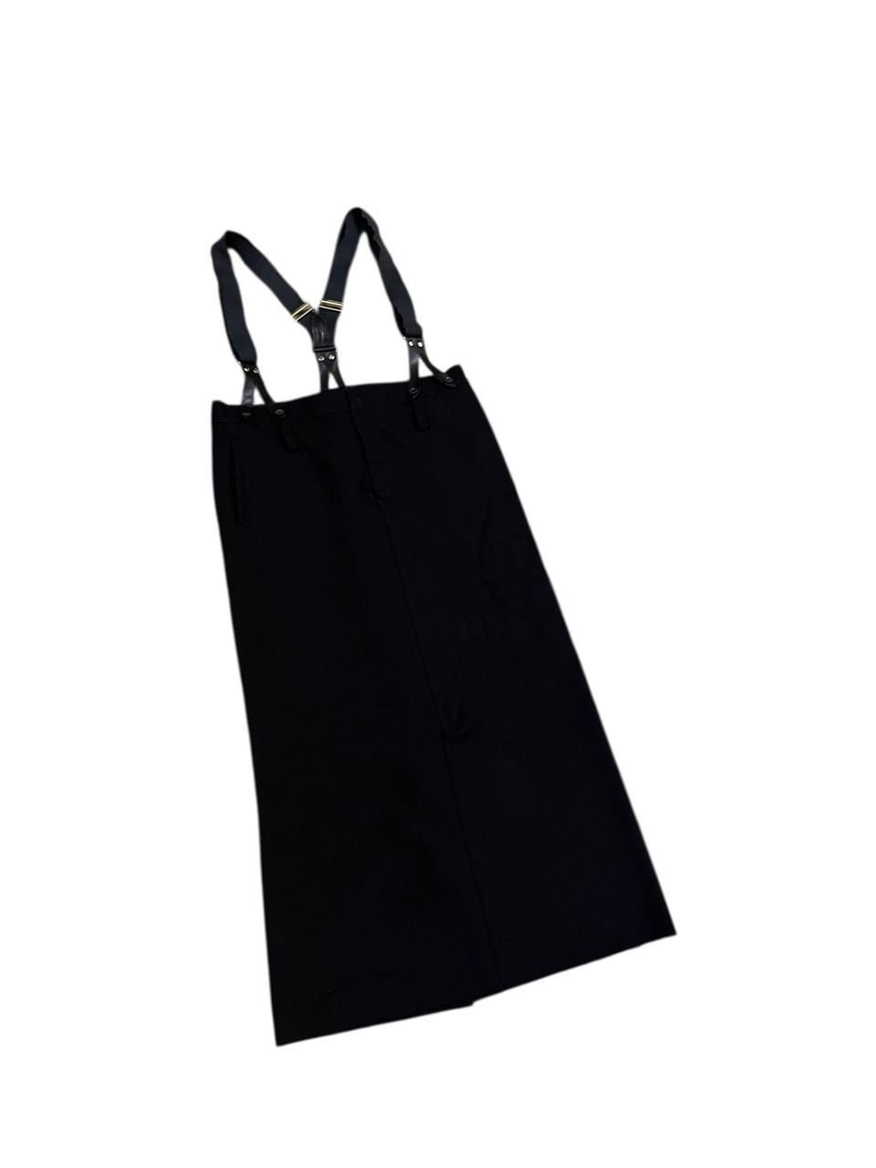 Yohji Yamamoto YOHJI YAMAMOTO WOOL SUSPENDER SKIRT Size 32" / US 10 / IT 46 - 3 Thumbnail