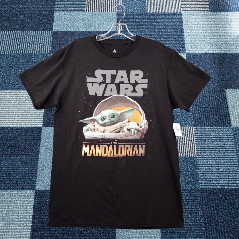 Disney Disney Star Wars The Mandalorian T-Shirt Mens Medium M Black Crew Neck Short Size US M / EU 48-50 / 2 - 1 Thumbnail