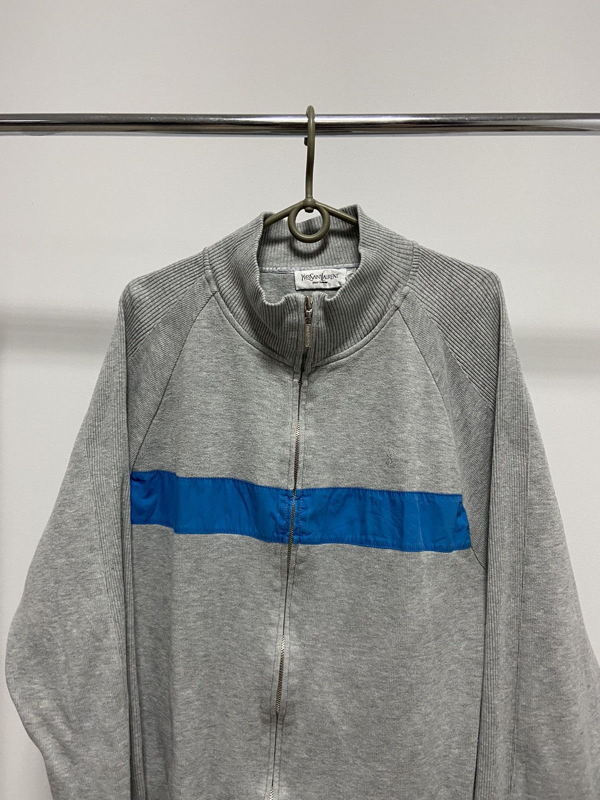 Vintage × Yves Saint Laurent Yves Saint Laurent Vintage Zip Sweatshirt small Logo Luxury Size US XL / EU 56 / 4 - 2 Thumbnail
