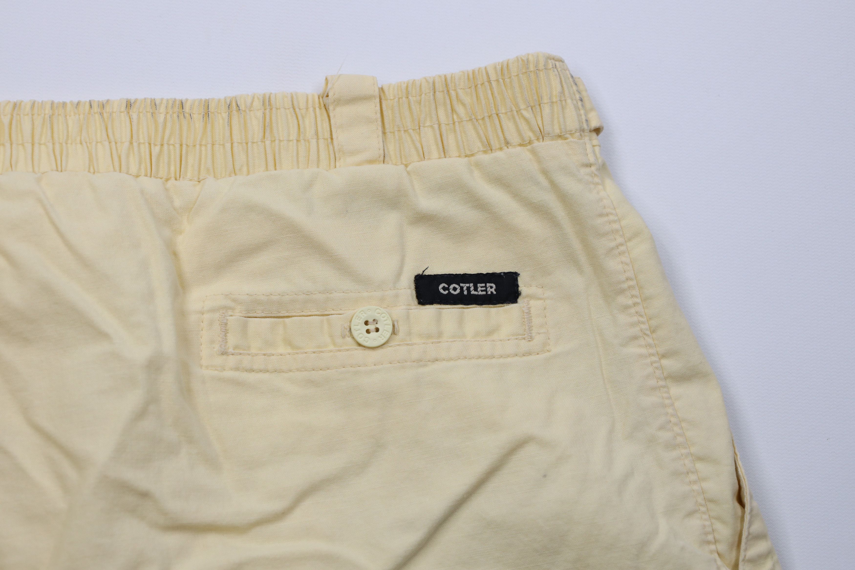 Vintage Vintage 70s Streetwear Above Knee Chino Shorts Yellow Size US 36 / EU 52 - 10 Thumbnail