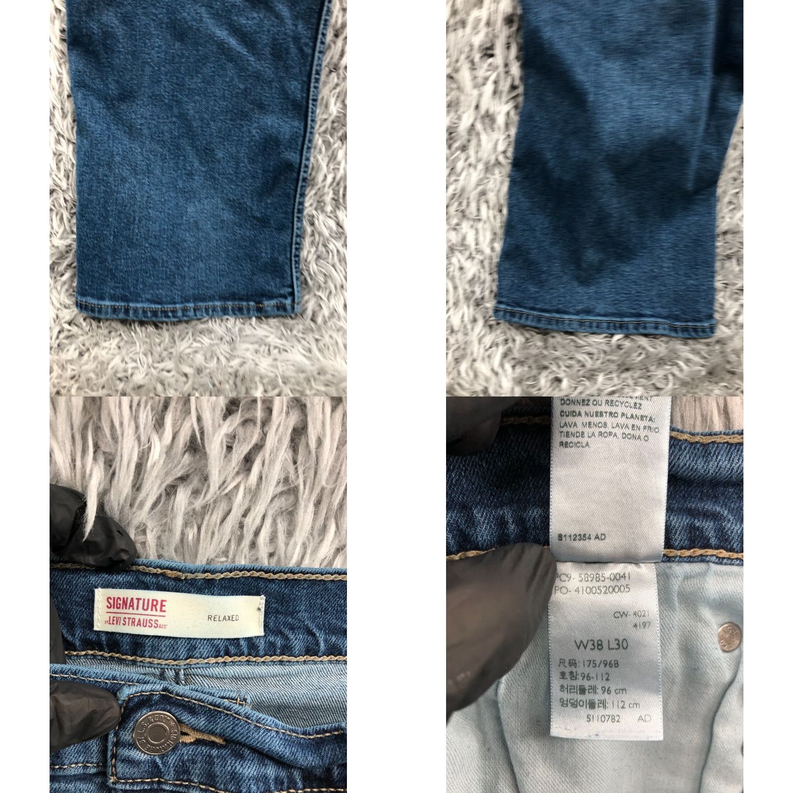Levi's Levi's Signature Relaxed Straight Jeans Size 38x30 Mens Medium Blue Wash Denim 5-Pocket Levi's 500 Series Modern Vintage No Size US 38 / EU 54 - 8 Thumbnail