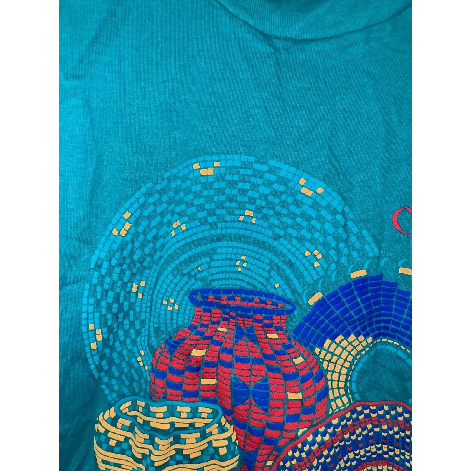 Jerzees Vintage Santa Fe Native American Shirt Pottery Tee VTG 90s M Size US M / EU 48-50 / 2 - 3 Thumbnail