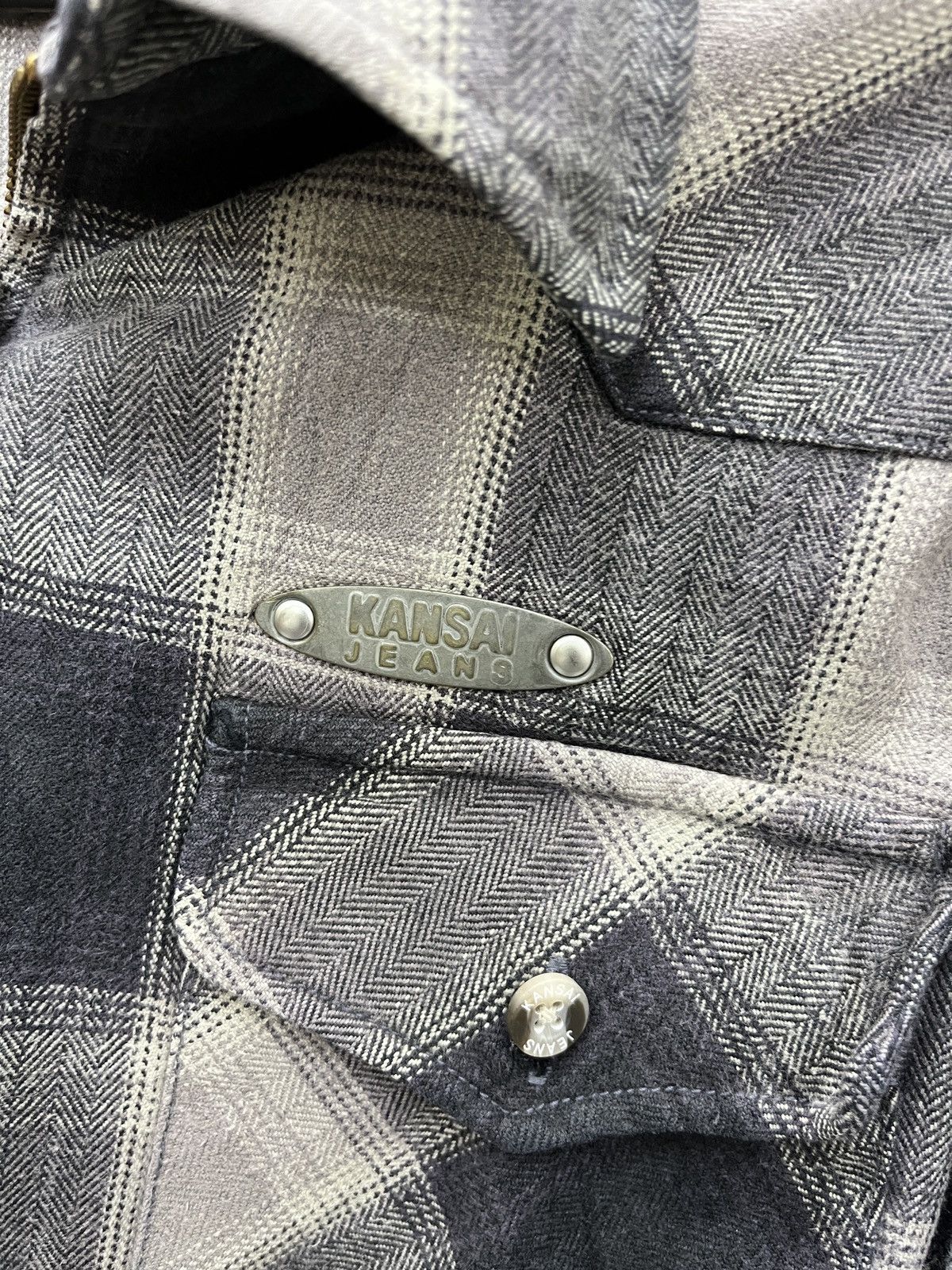 Kansai Yamamoto 🔥🔥🔥VTG KANSAI JEANS ZIPPER SHIRTS Size US M / EU 48-50 / 2 - 13 Thumbnail