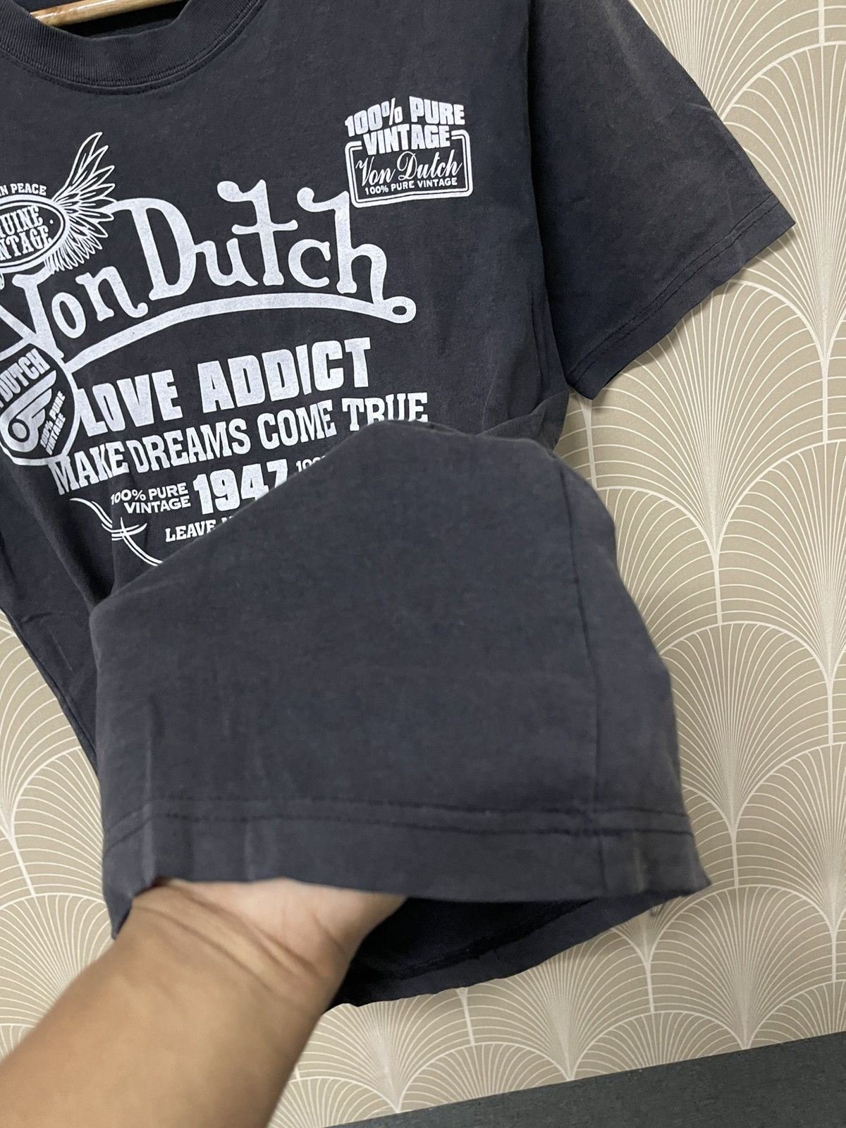Japanese Brand × Vintage × Von Dutch 2000s VON DUTCH “LOVE ADDICT “TEES FADED Size US S / EU 44-46 / 1 - 10 Thumbnail