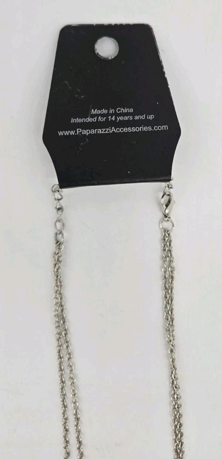 Unknown London Paparazzi Necklace & Earring Set NWT Silver Tone Torquoise F Size ONE SIZE - 7 Thumbnail